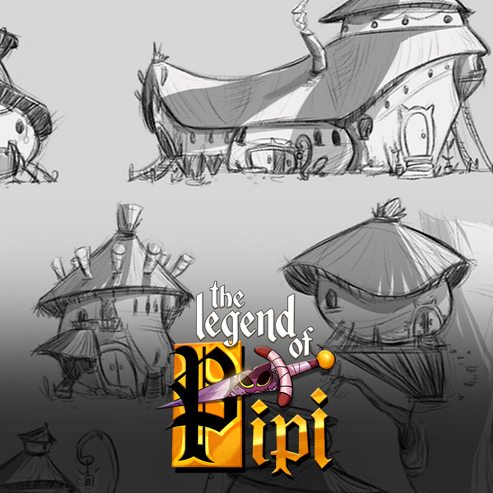 ArtStation - Houses - The Legend of Pipi (Short Film)