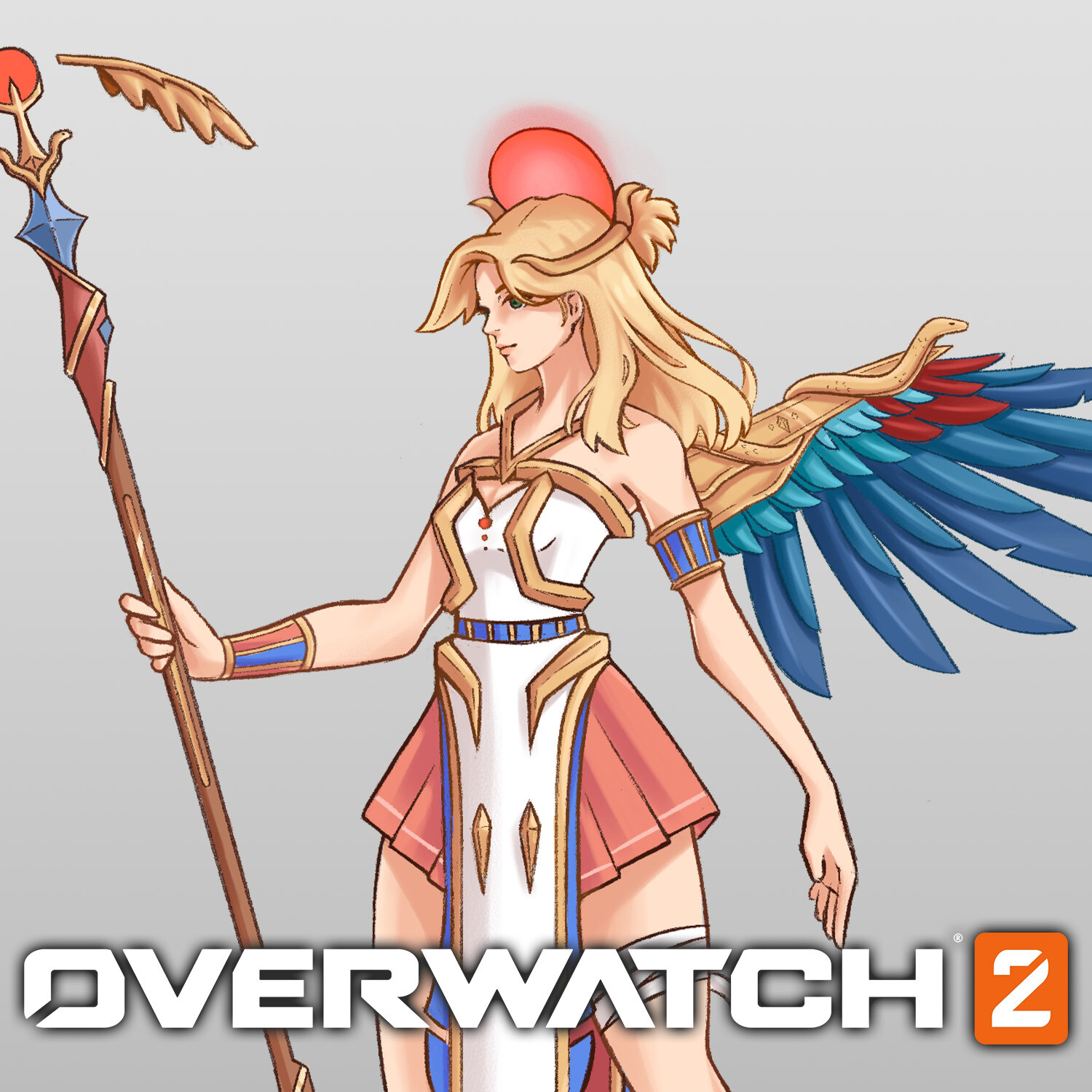 ArtStation - Fan Made Overwatch 2 Mercy Skin Concept Art - Egyptian  Mythology Battlepass, image size:1500x1500