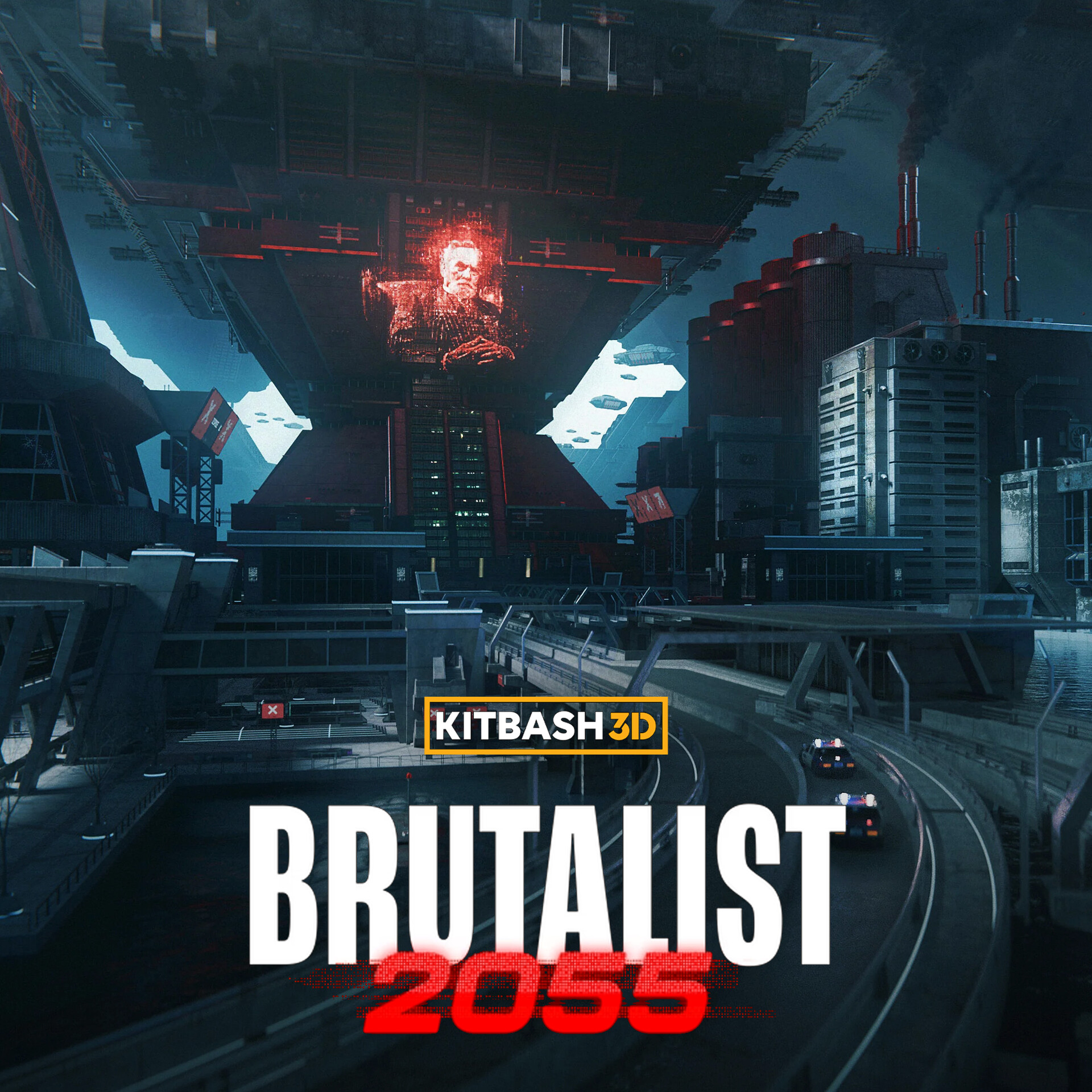 ArtStation "Brutalist 2055" Kitbash3D Cover Art