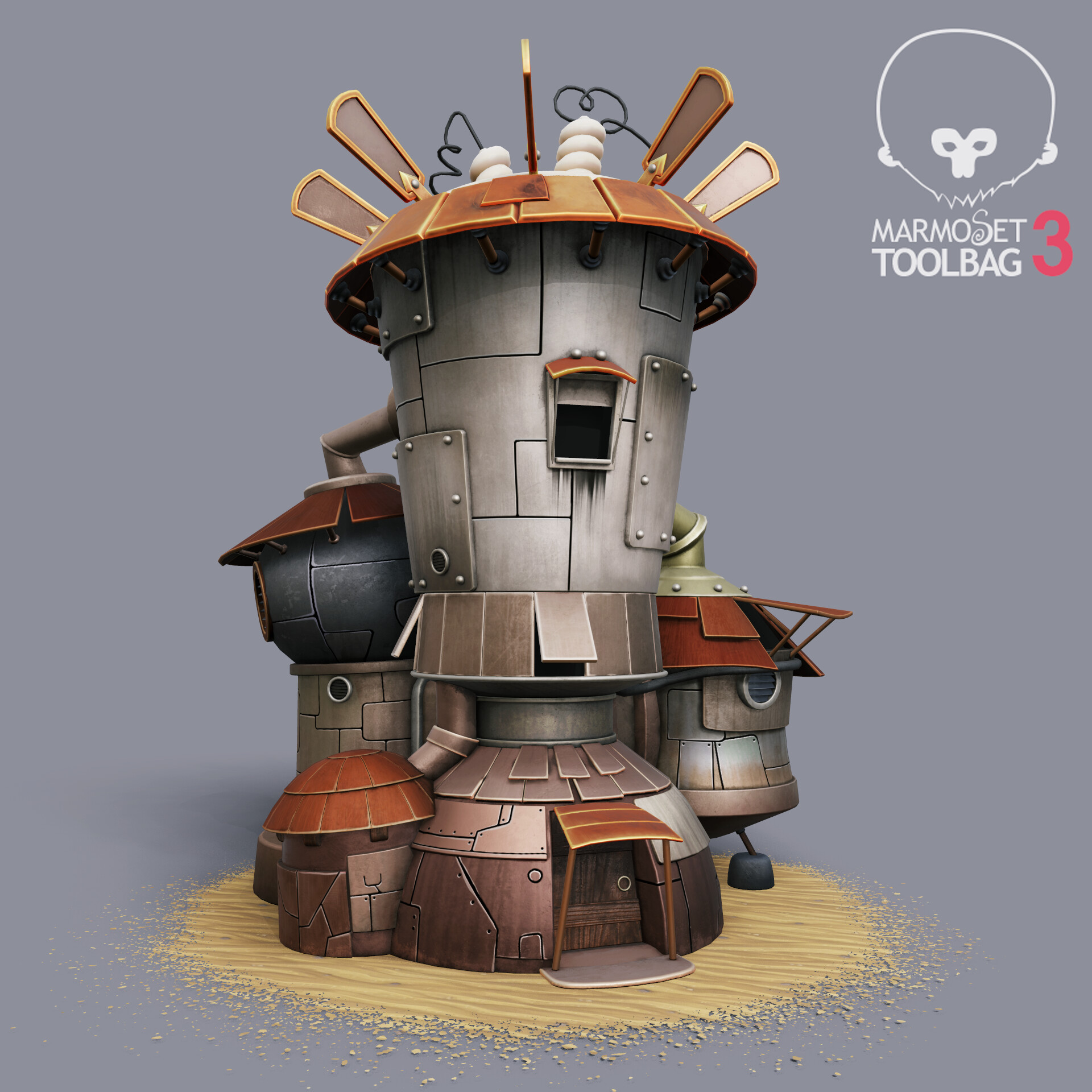 ArtStation - Tesla Tin Tower