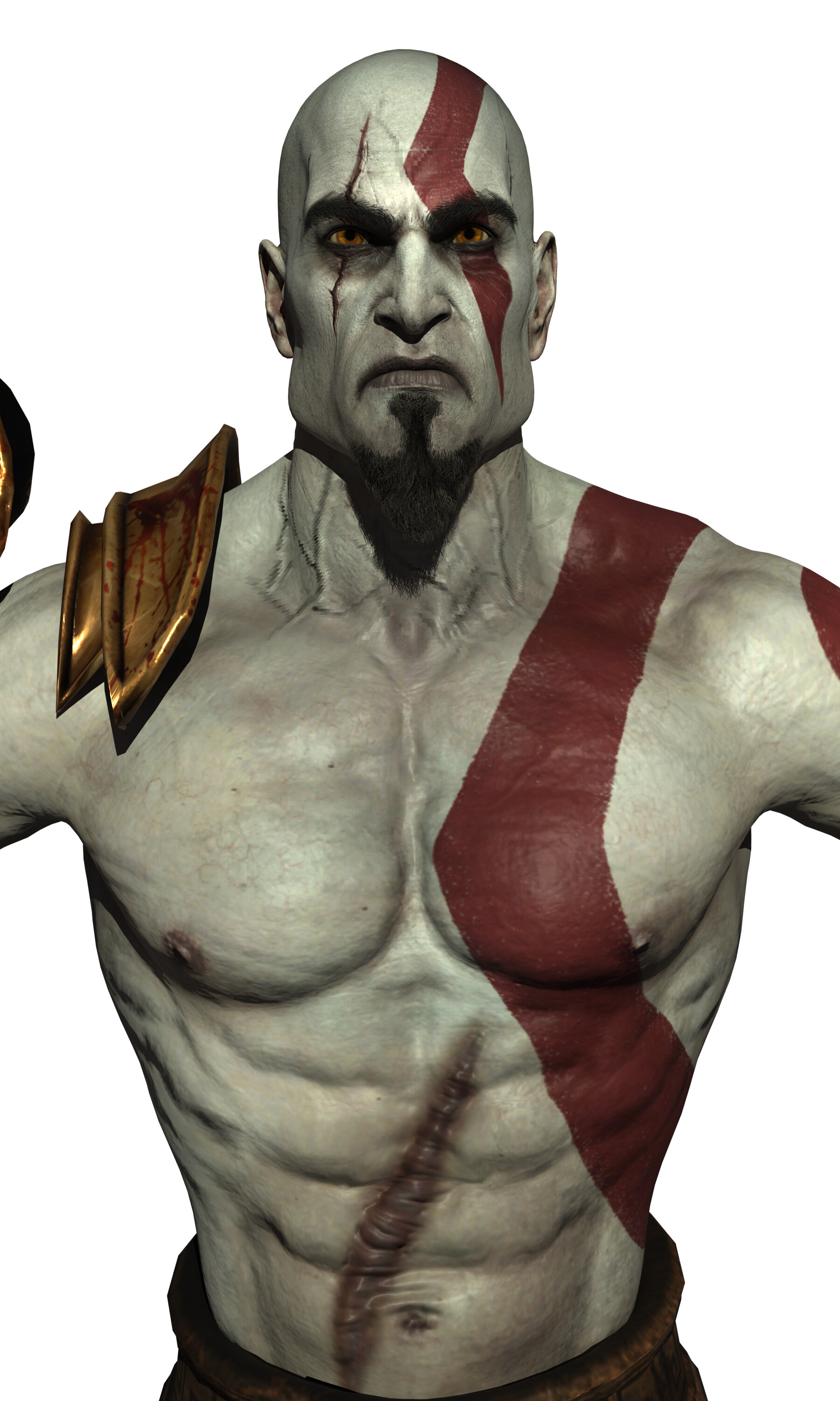 ArtStation God of War 1/2/3 Kratos Remake's