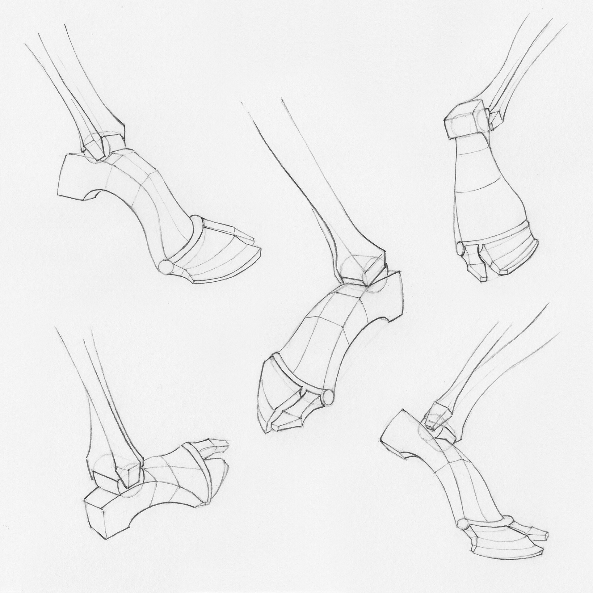 ArtStation Foot bone studies
