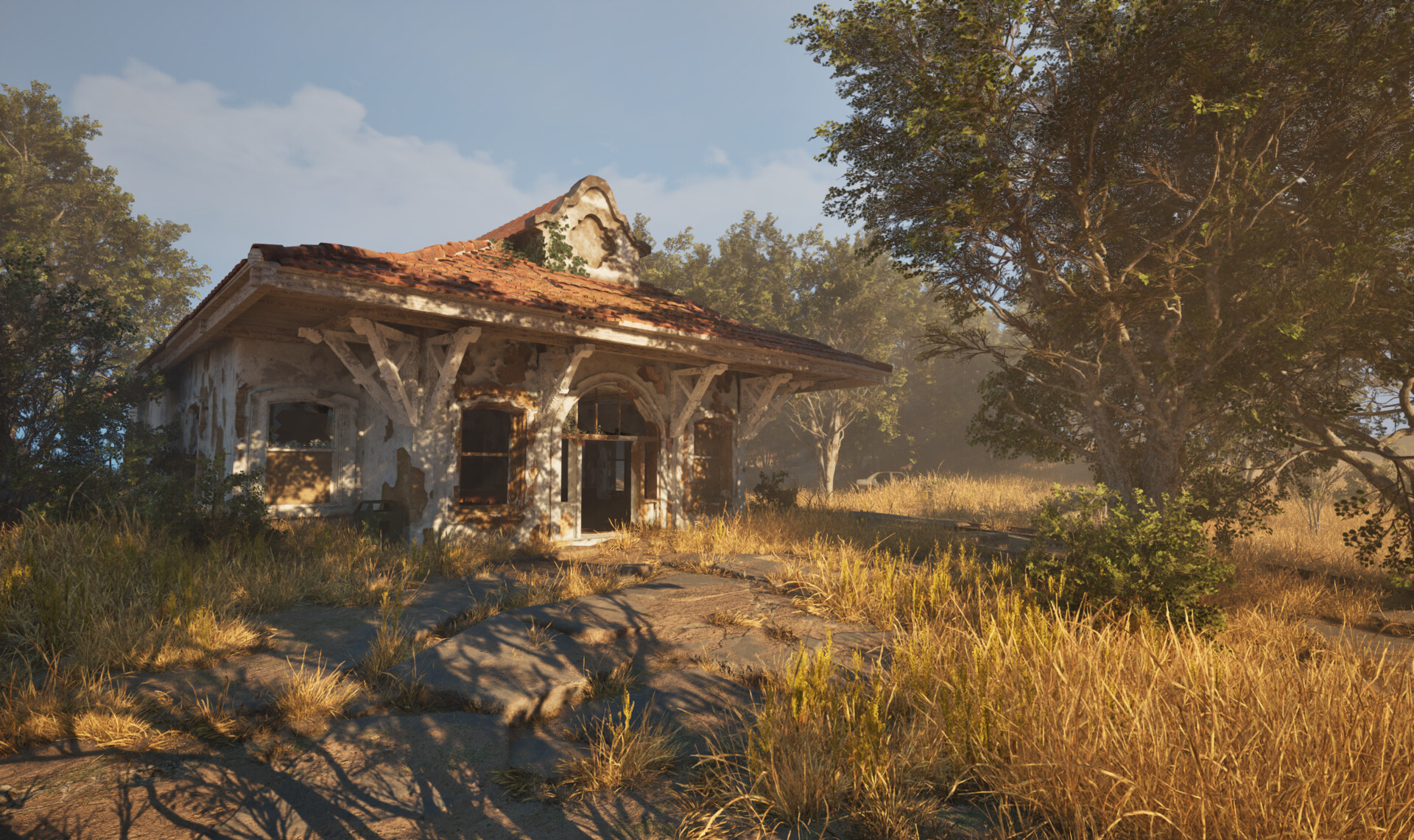 ArtStation - Abandoned Railroad Station (UE5)