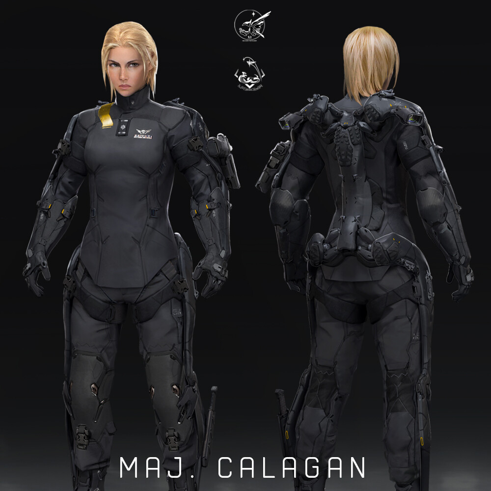 ArtStation - Maj. Calagan | Field Intelligence Officer Augmented ...