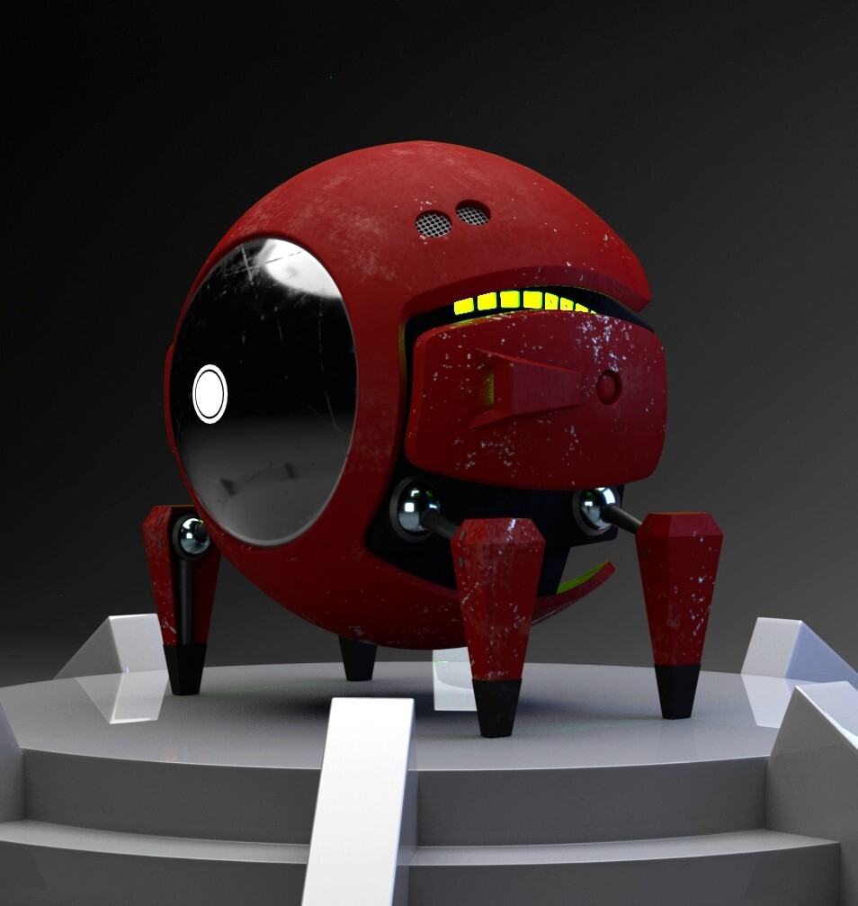 ArtStation - Mini Robot 3D modelling