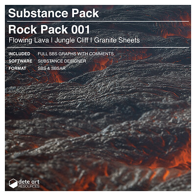 Substance Rock Pack available on Gumroad