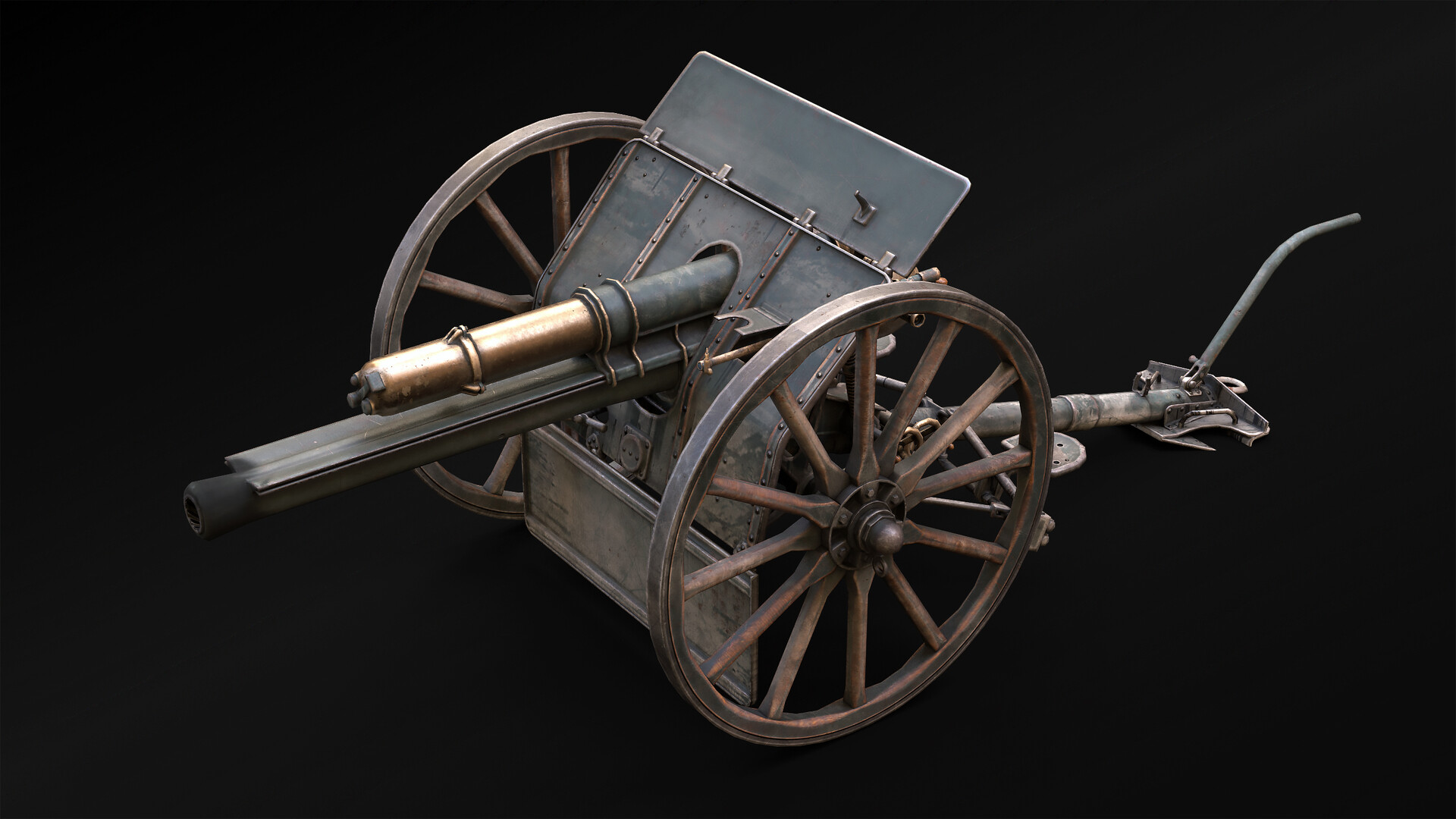 ArtStation - QF 18-pounder gun