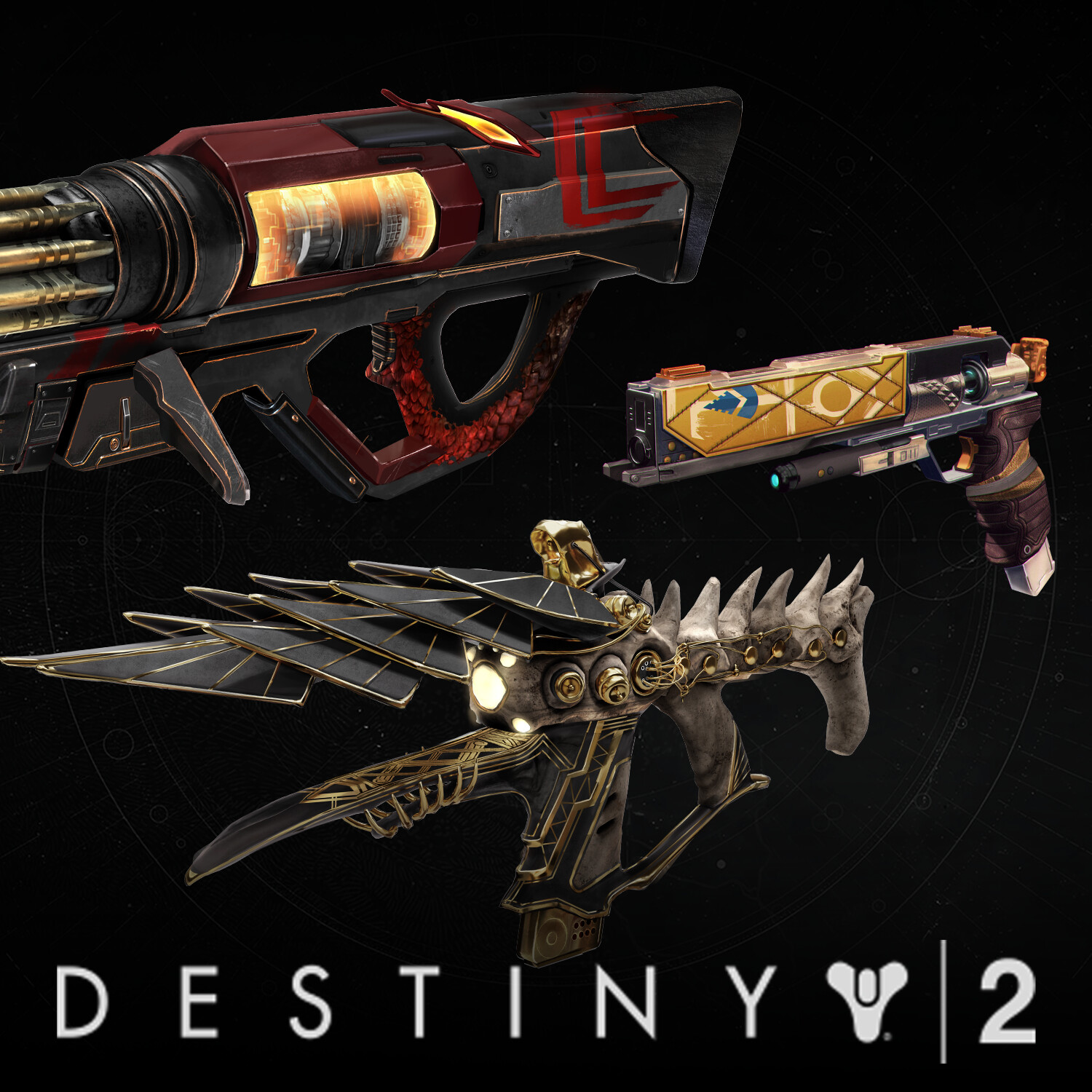 ArtStation Destiny 2 Weapon Ornament Concepts ; The Business End