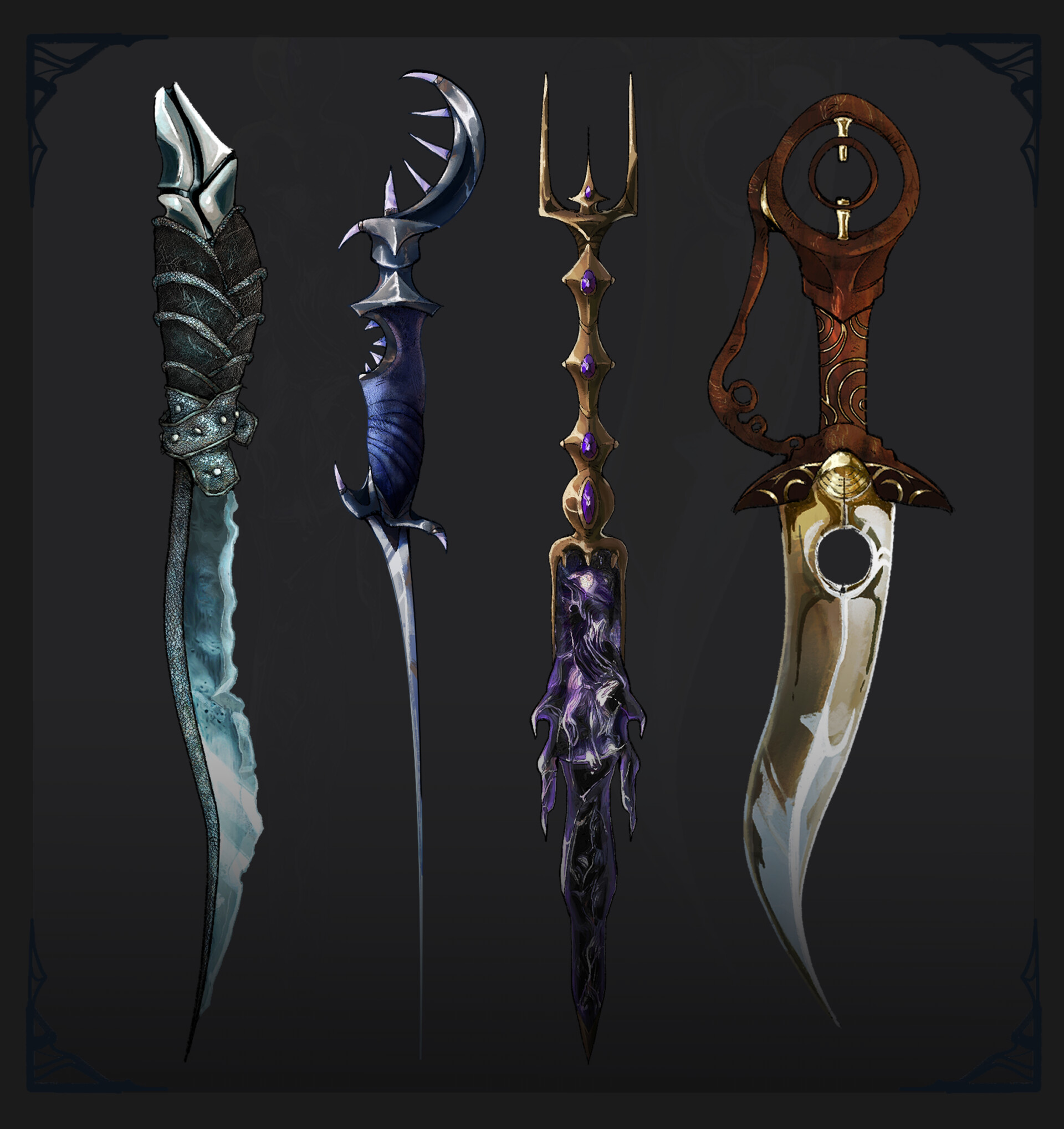 ArtStation - Daggers- Prop concepts