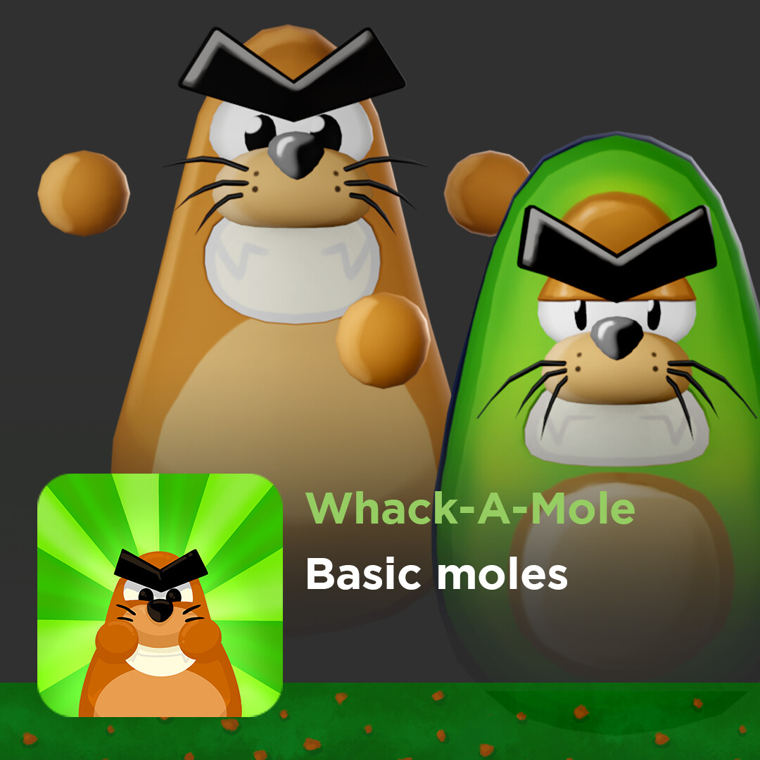 ArtStation - Whack-A-Mole - Basic Moles