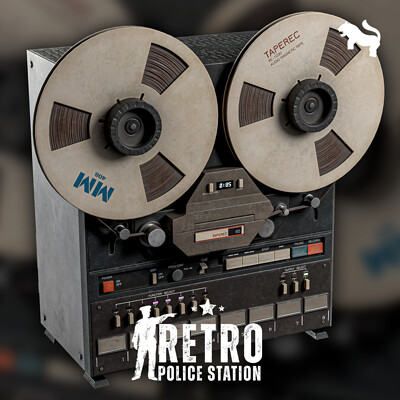 ArtStation - Tape Recorder - Retro Police Station