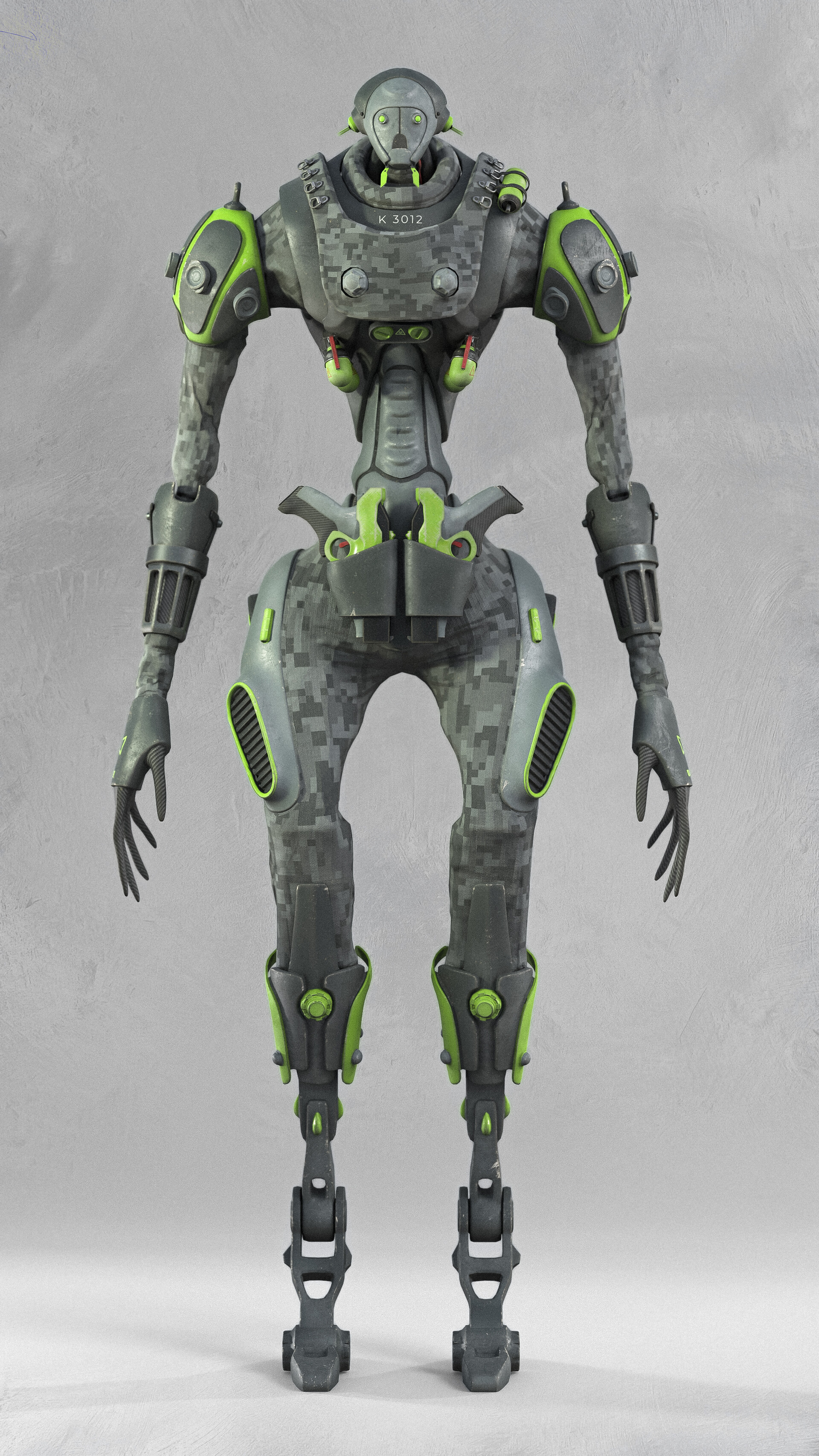 ArtStation - K3012 - Robot Soldier