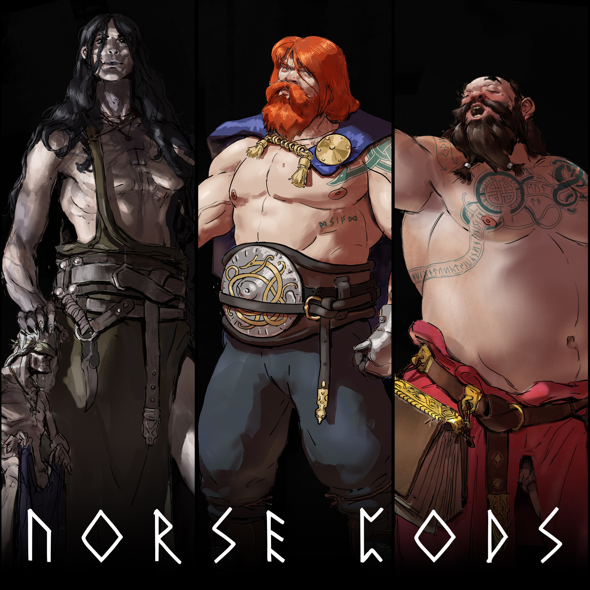 ArtStation - 12 Norse Gods