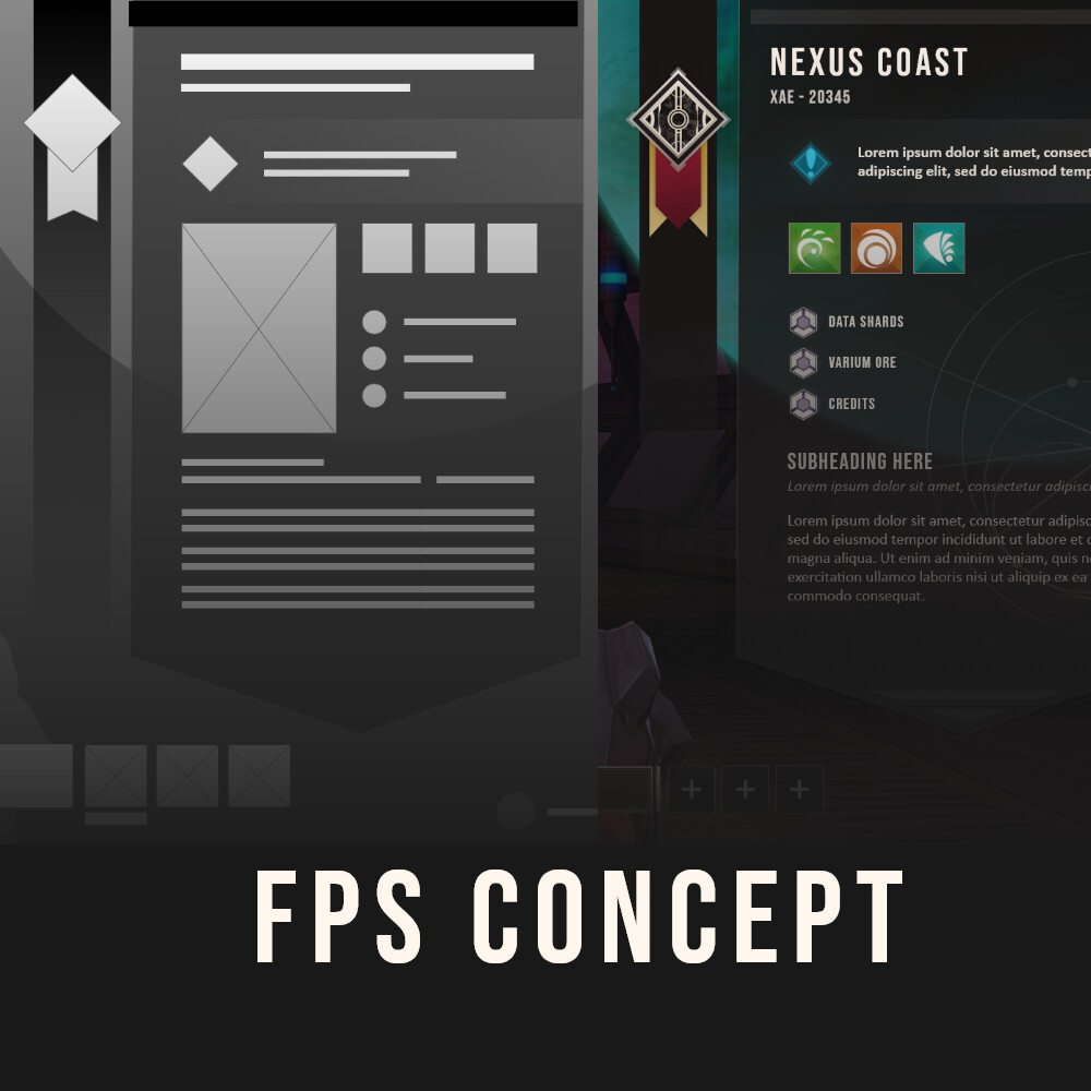 ArtStation - FPS UI Concept