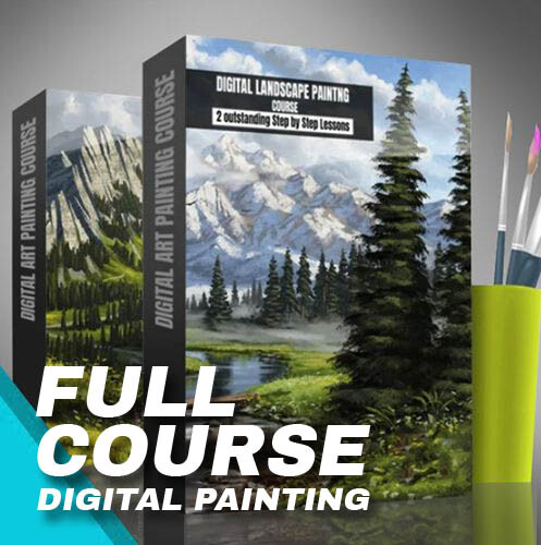 The Ultimate Digital Painting Course (Tutorial) - How to Paint Landscapes like Bob Ross!