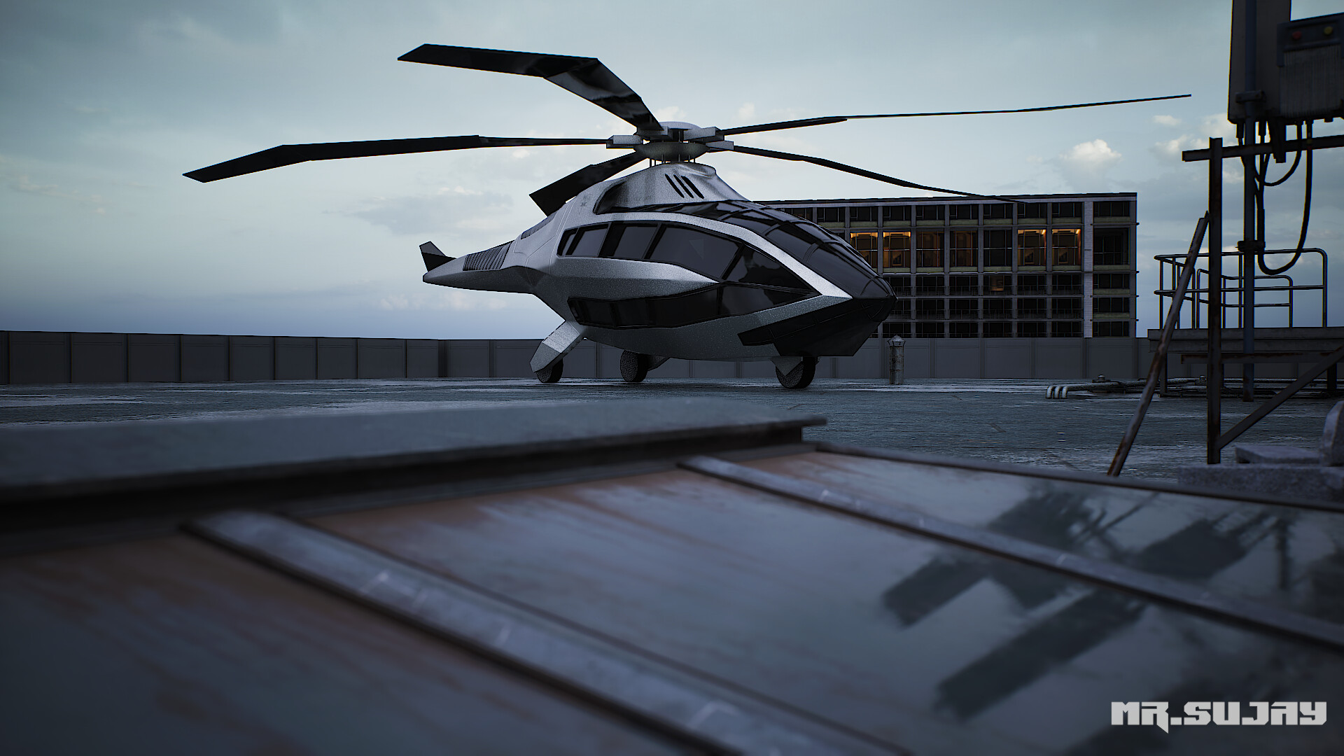 ArtStation - BELL FCX 001 HELICOPTER