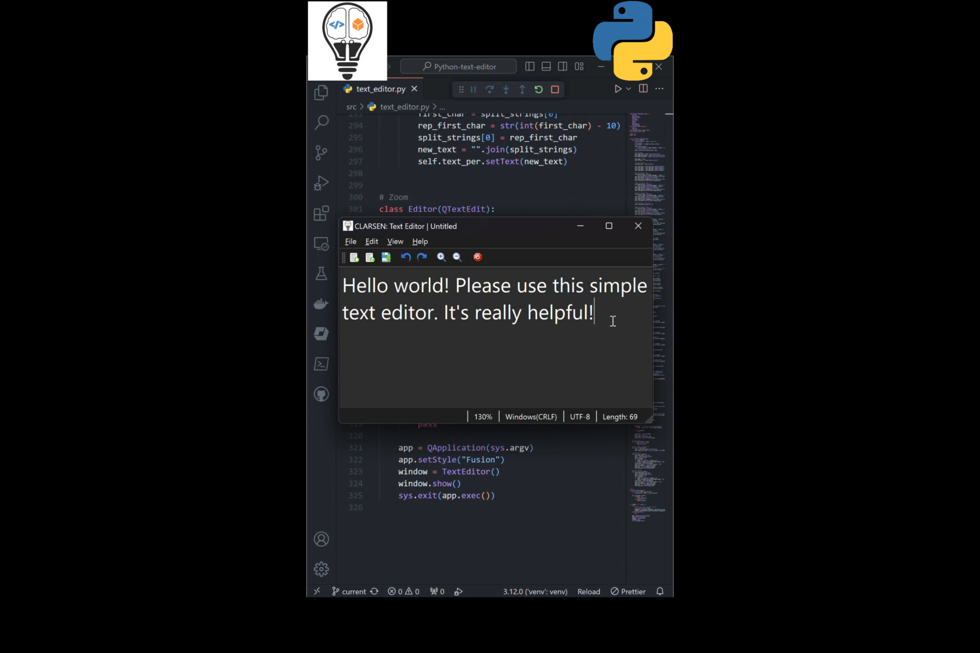 ArtStation - Python: Text Editor