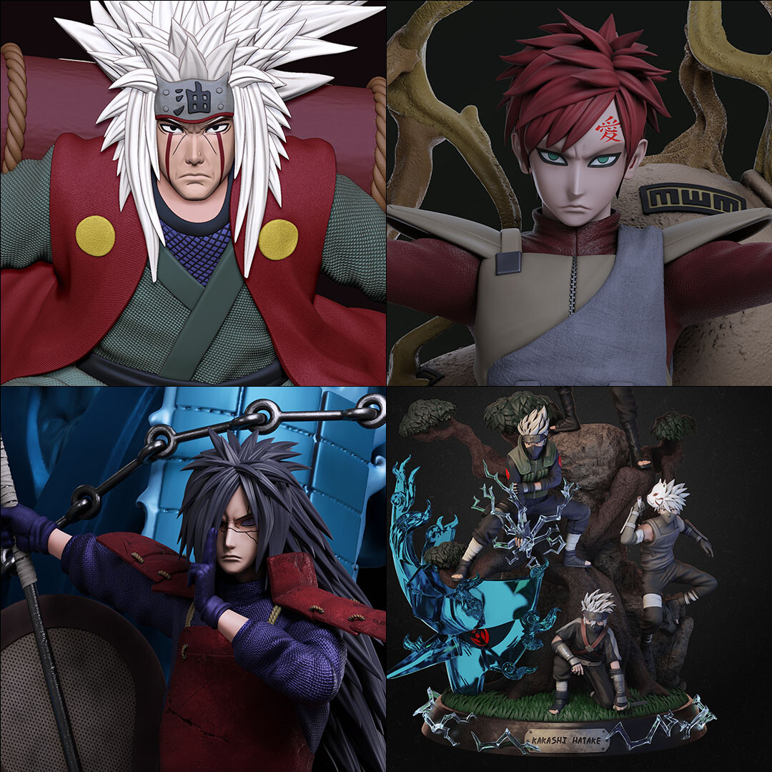 ArtStation - Naruto Statues
