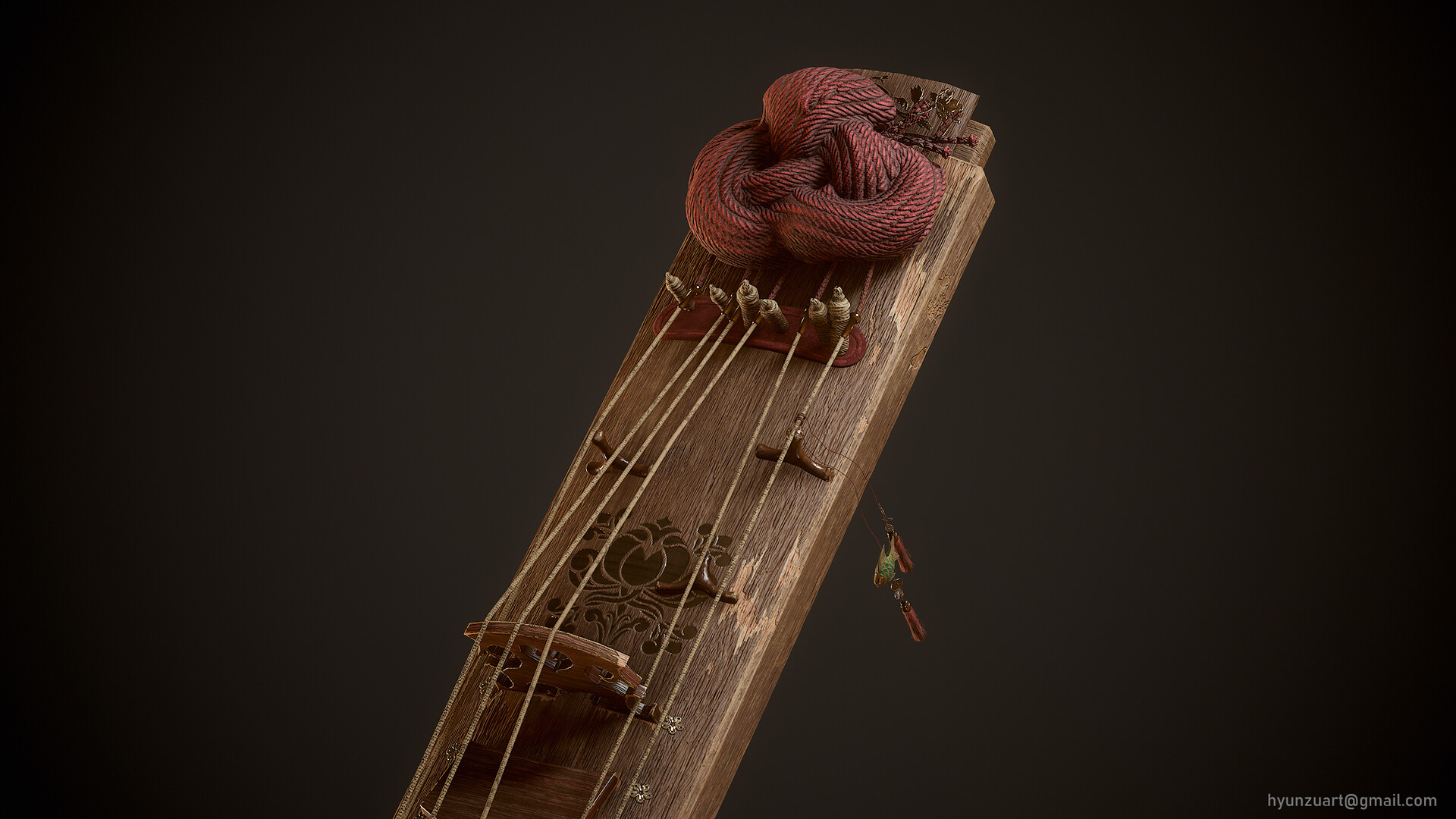 ArtStation Geomungo fretted zither