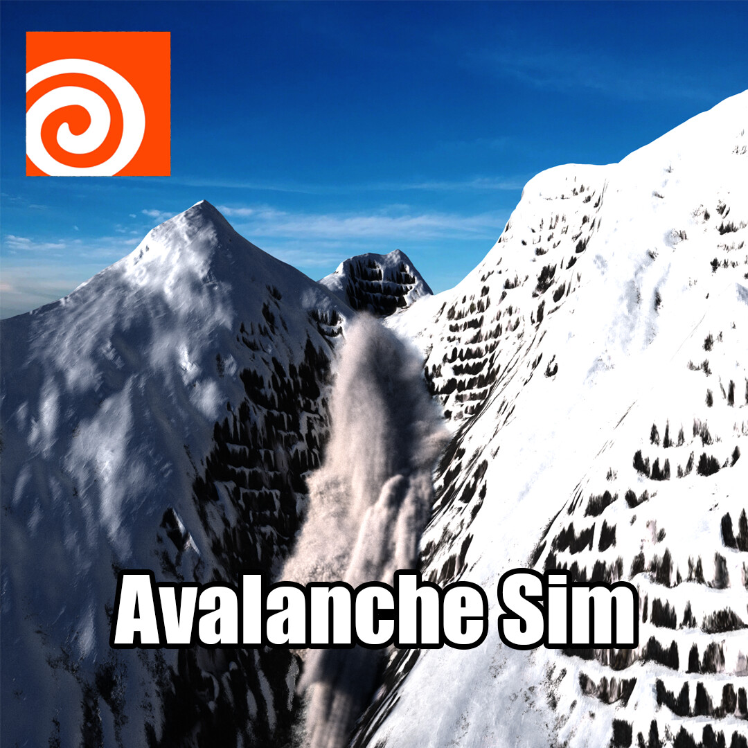ArtStation - Avalanche - Houdini simulation