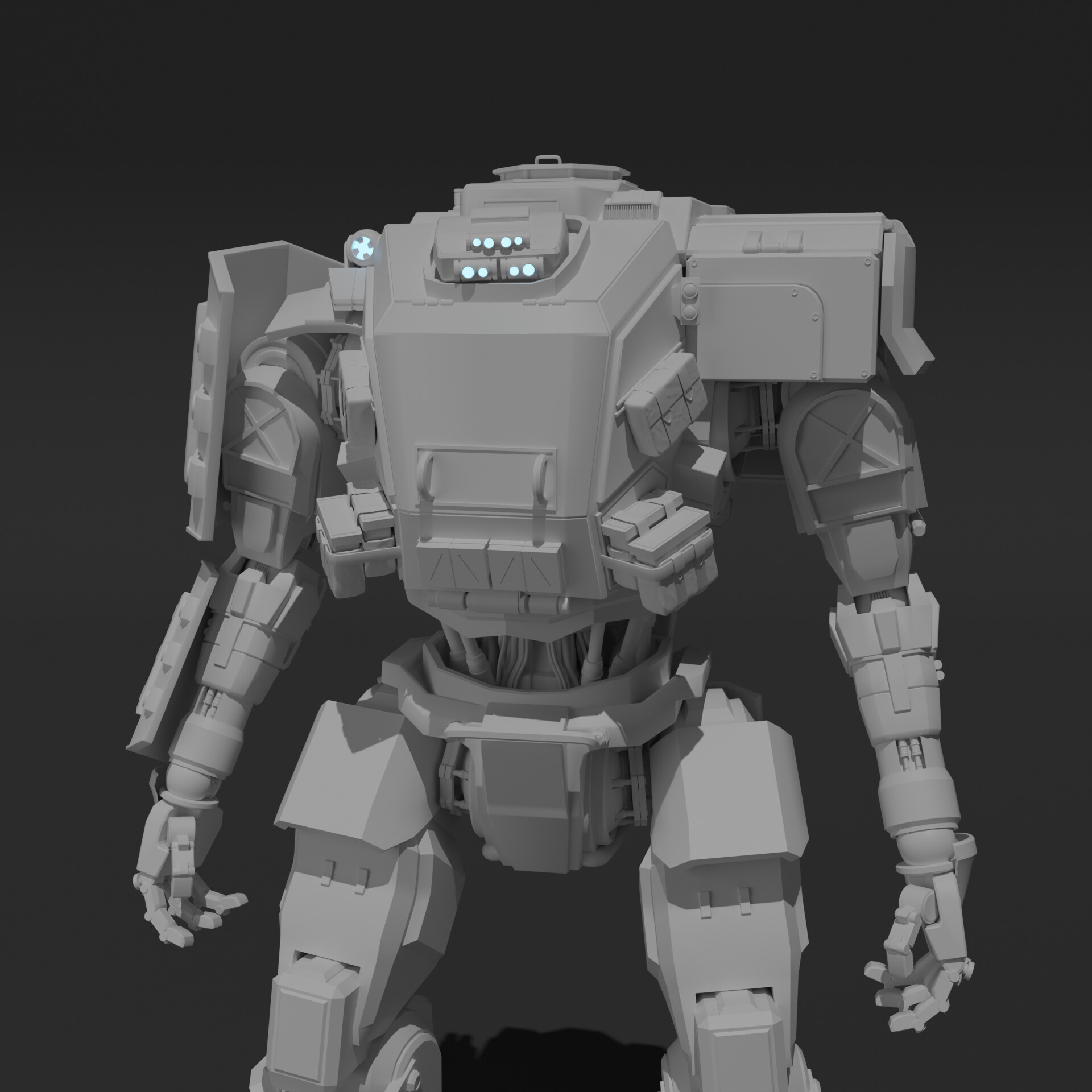 ArtStation - Mech - Inspired by Titanfall (Untextured)