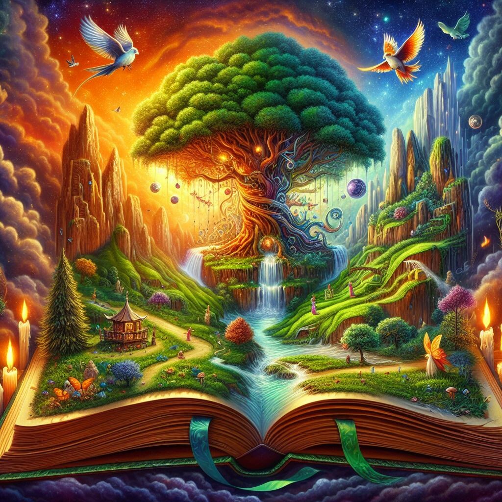 ArtStation - MAGICAL FANTASY LAND IN OPEN BOOK