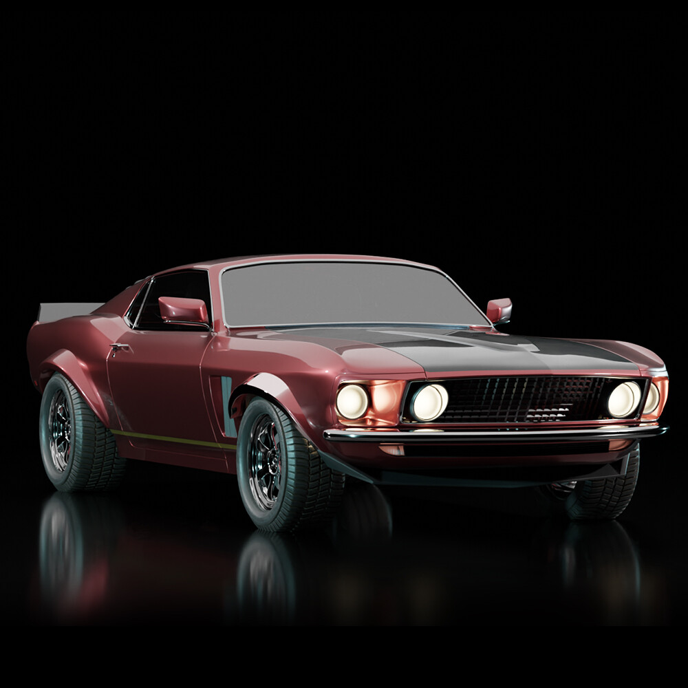 ArtStation - Ford Mustang BOSS 429