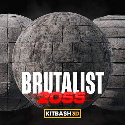 Kitbash3D: Brutalist 2055 - Texturing - Kitbash3d