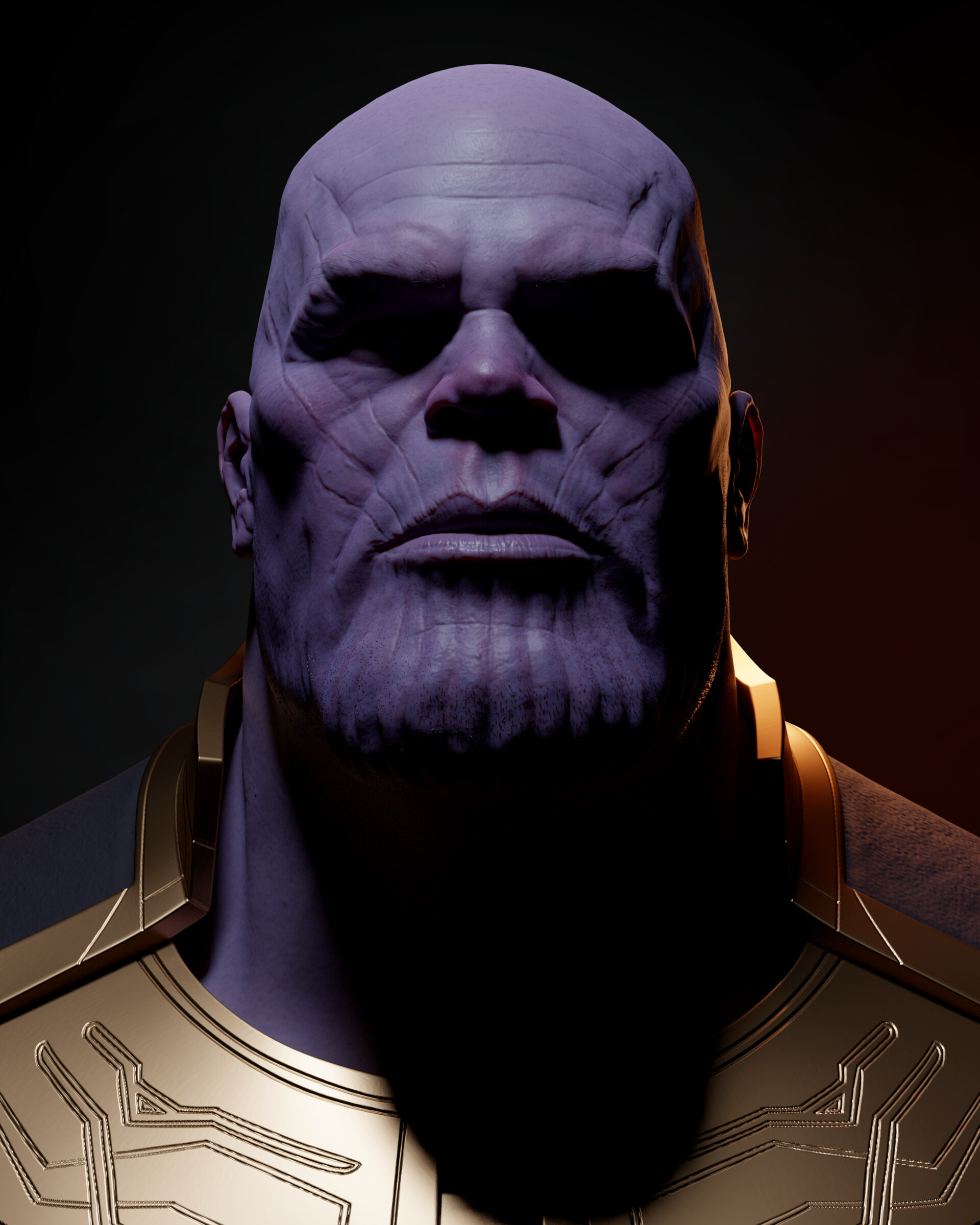 ArtStation - WIP | Thanos bust