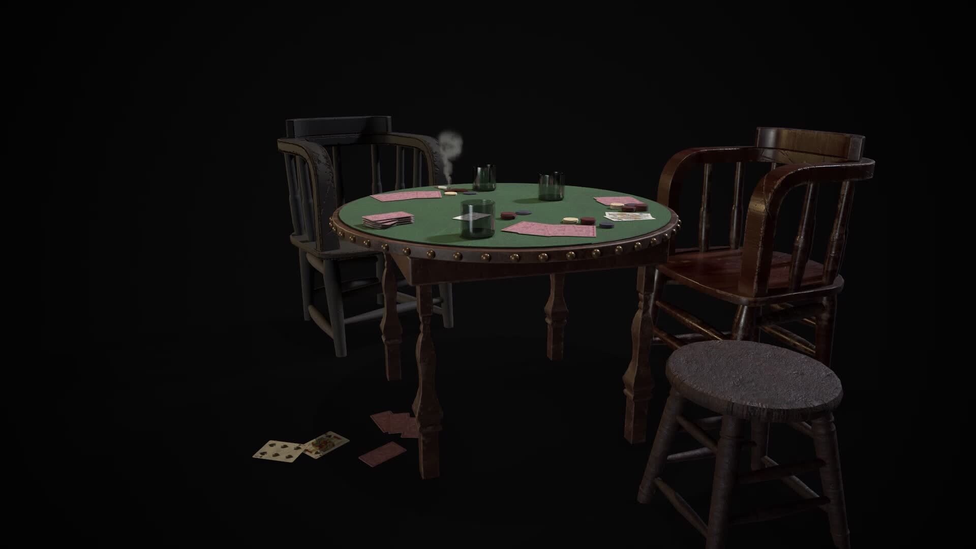 ArtStation - PBR workflow (Poker Game Scene)