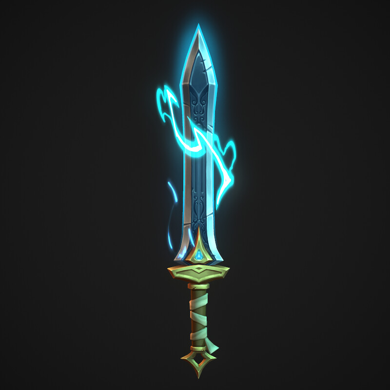 ArtStation - Handpainted Magic Sword