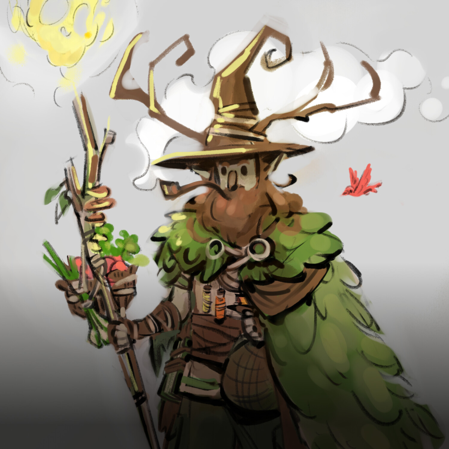 ArtStation - Druid sketch