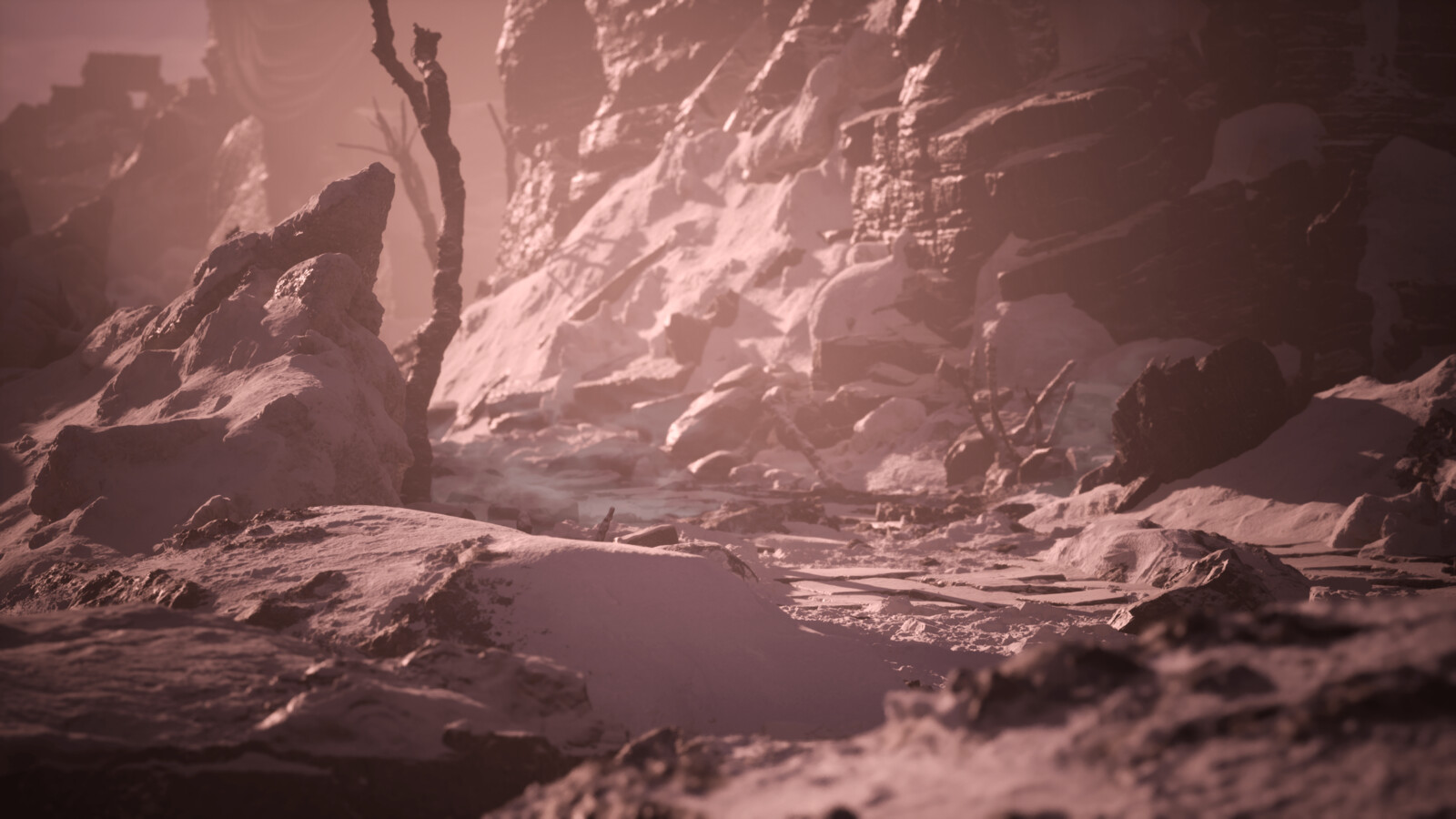Secret snowy canyon (UE5) Part 2