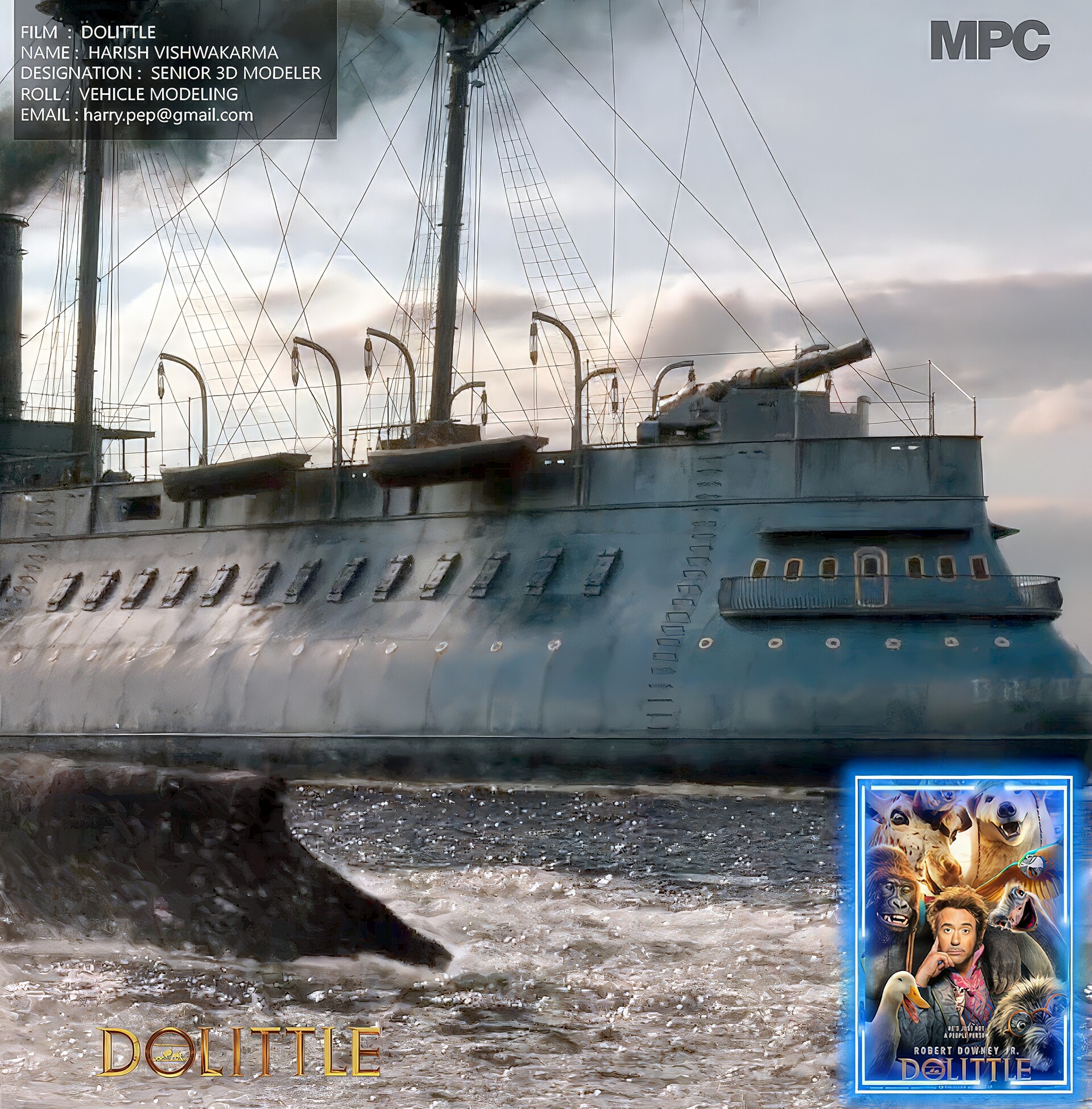 ArtStation - Dolittle Brittania Ship VFX Reel