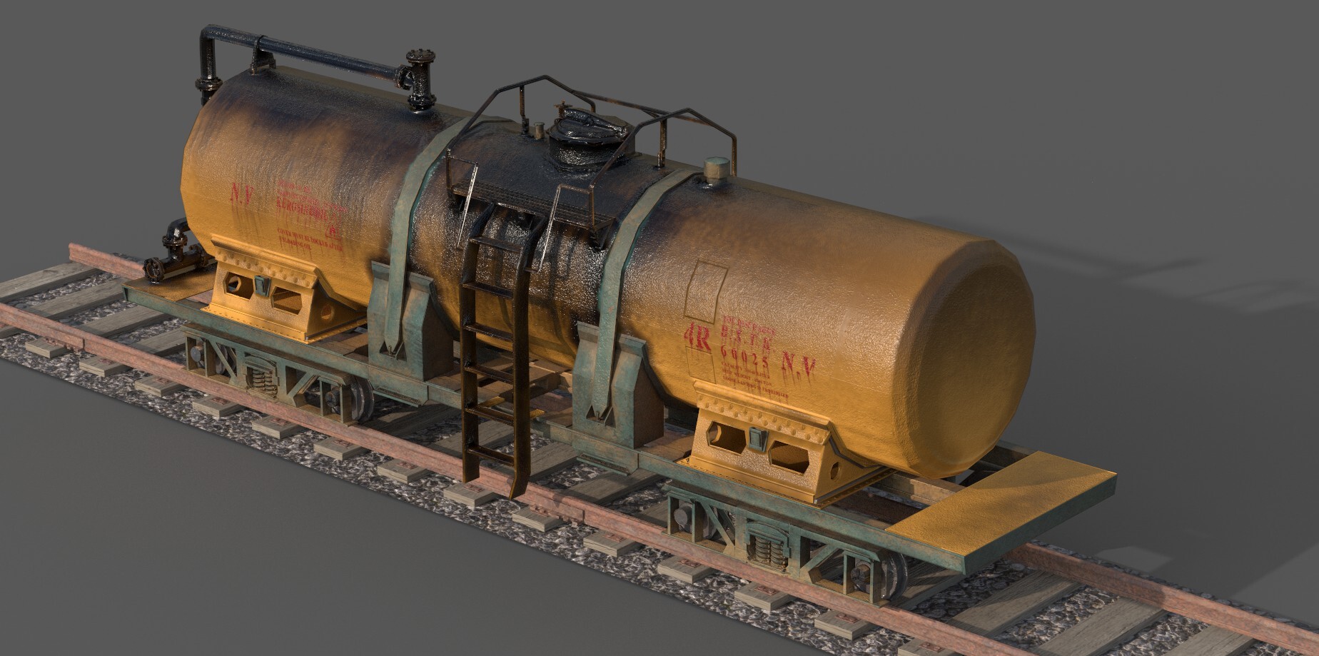 ArtStation - Petrol Tank - Train Wagon