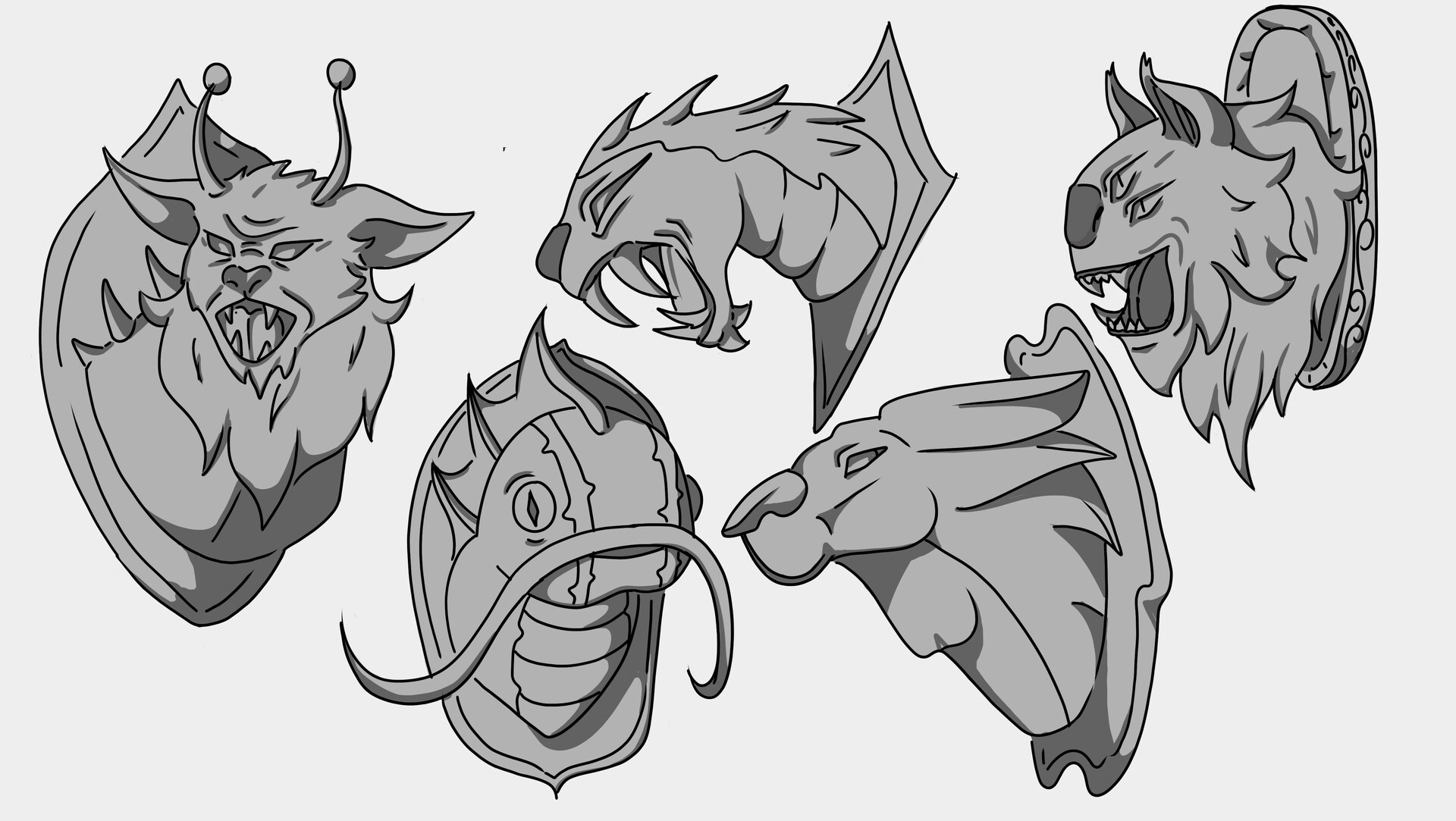 Angel Frost - Mounted Monster Heads