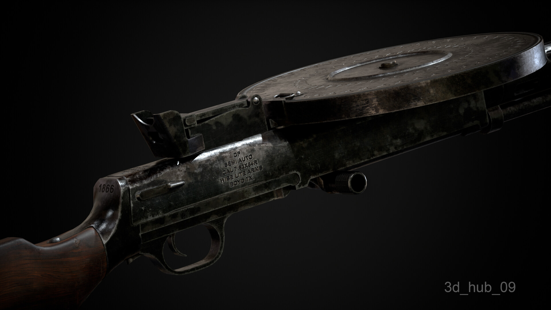 ArtStation - DP-28 Gun - Game Asset