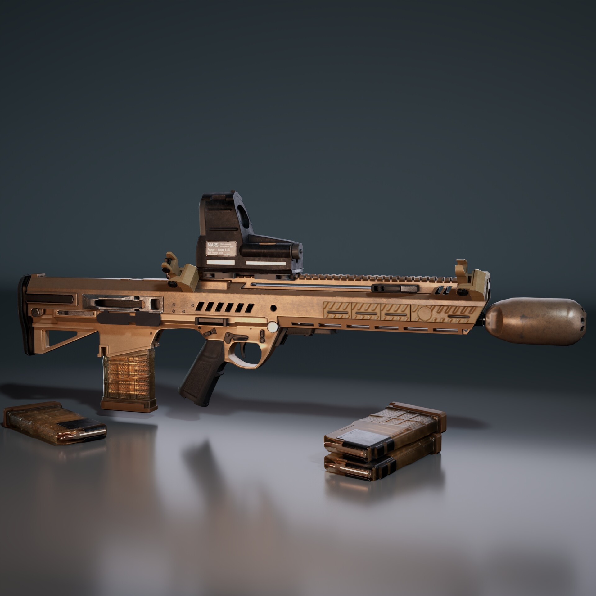 ArtStation - RM277 rifle