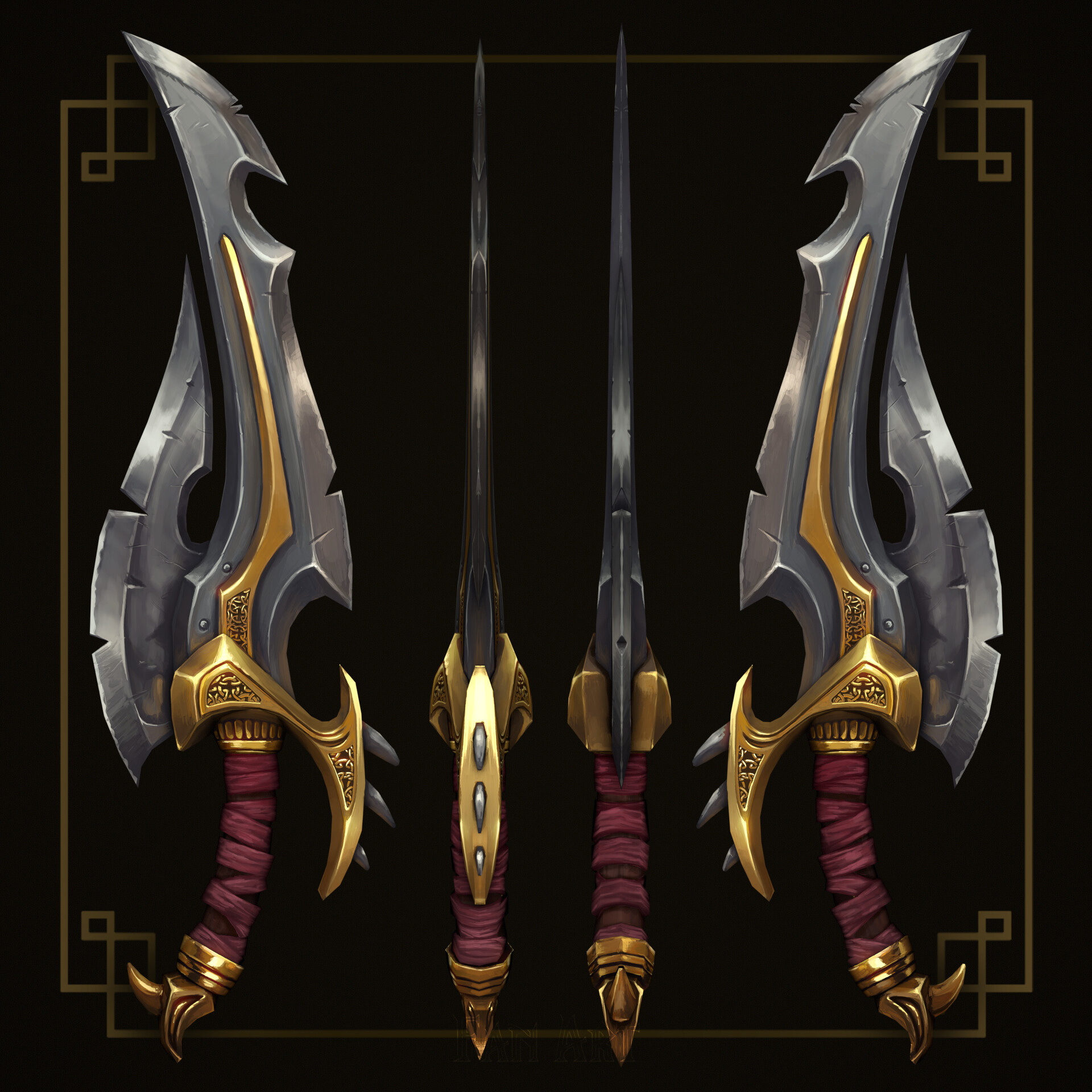 ArtStation - Weapon inspired by World of Warcraft (Concept by Danny Beck)