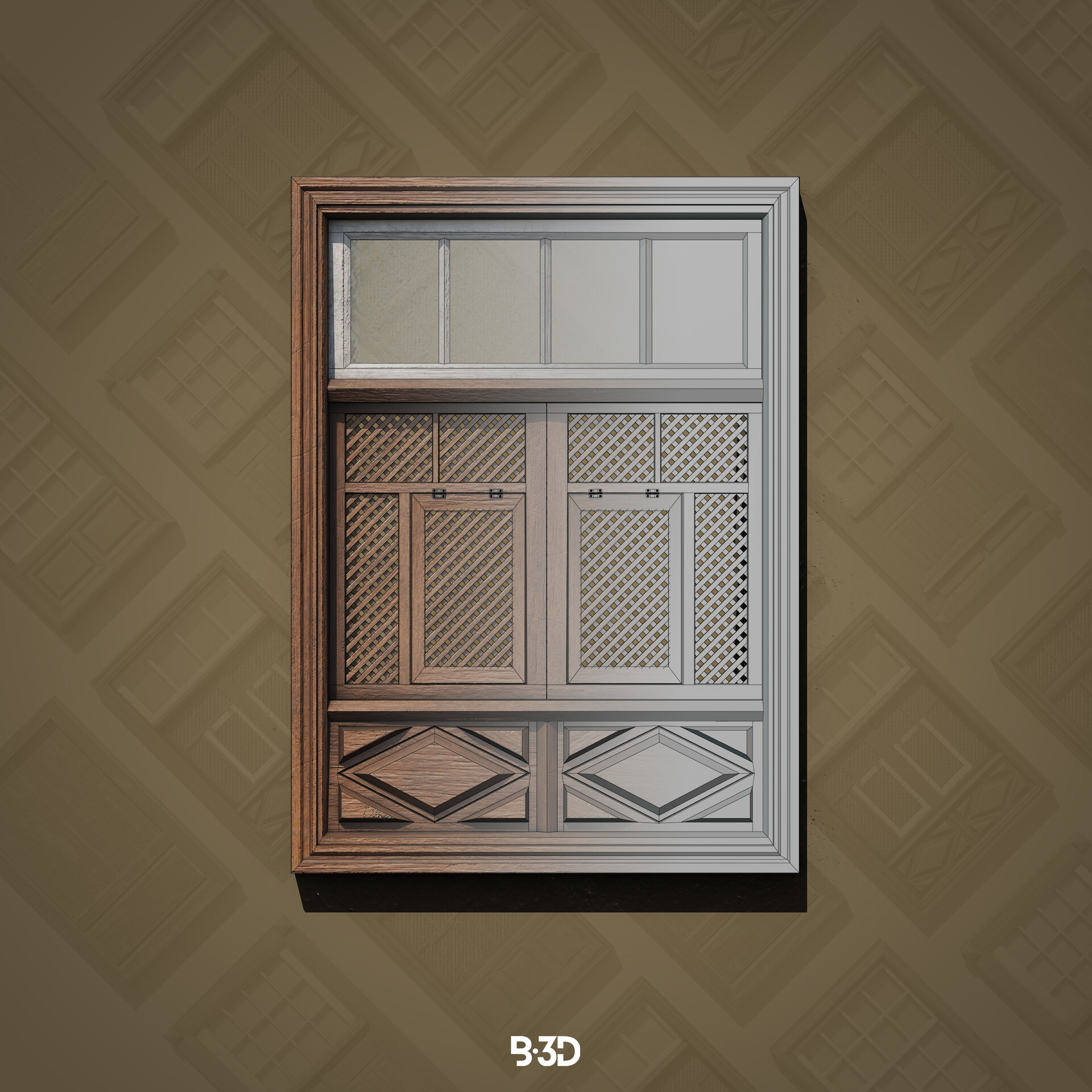 ArtStation - Traditional Canary windows - Ventanas tradicionales canarias
