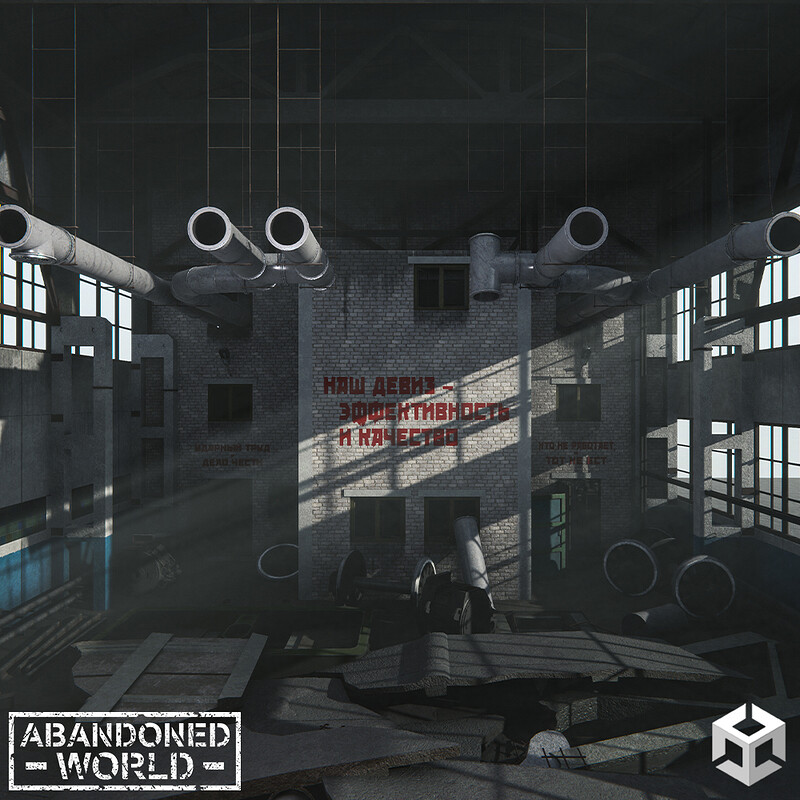 Modular Abandoned Depot for Unity