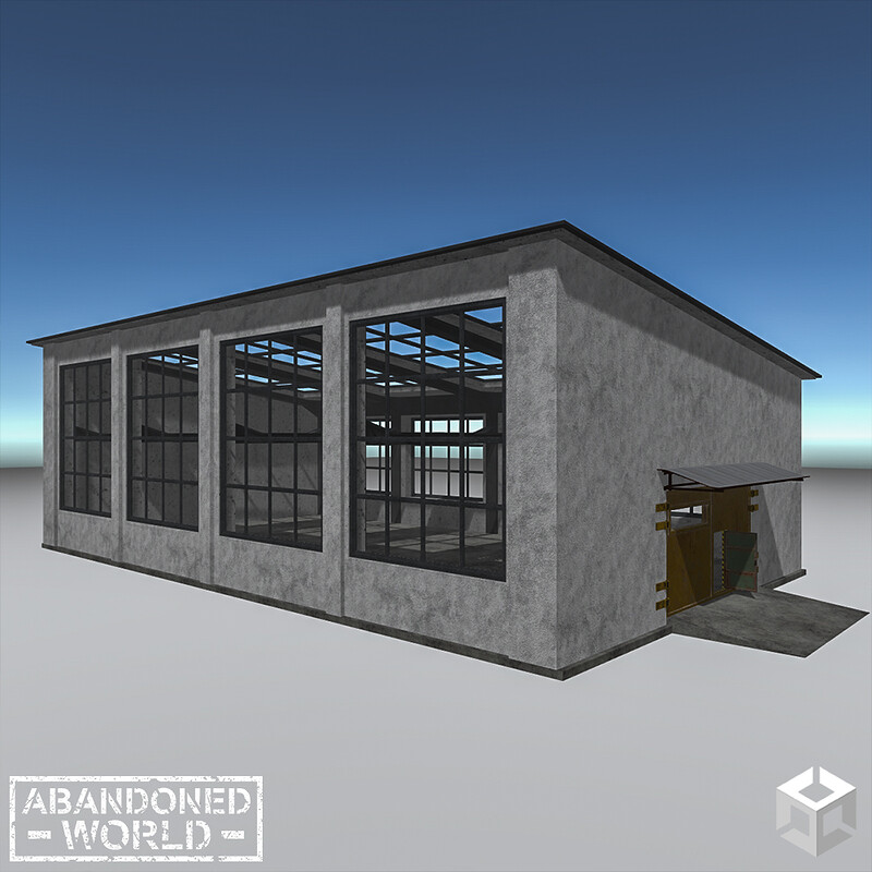 Big Industrial Warehouse for Unity