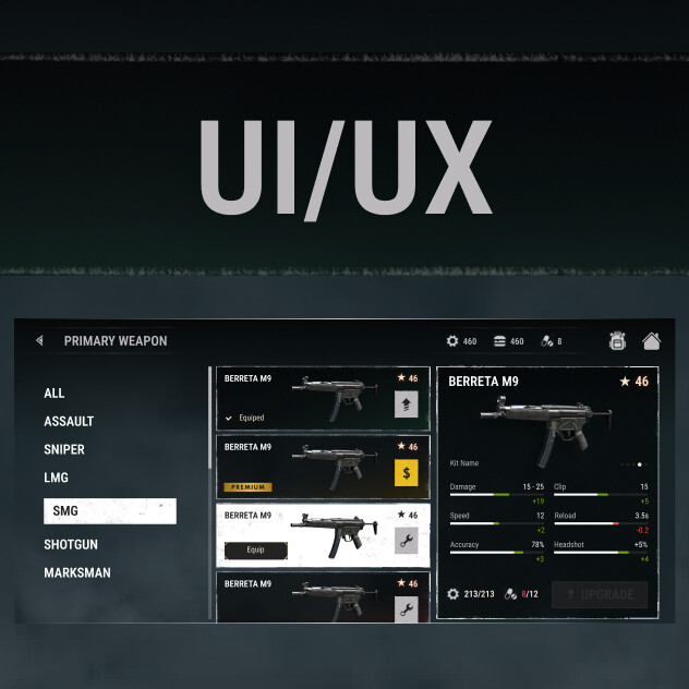 ArtStation - UI/UX Inventory Screen Rework