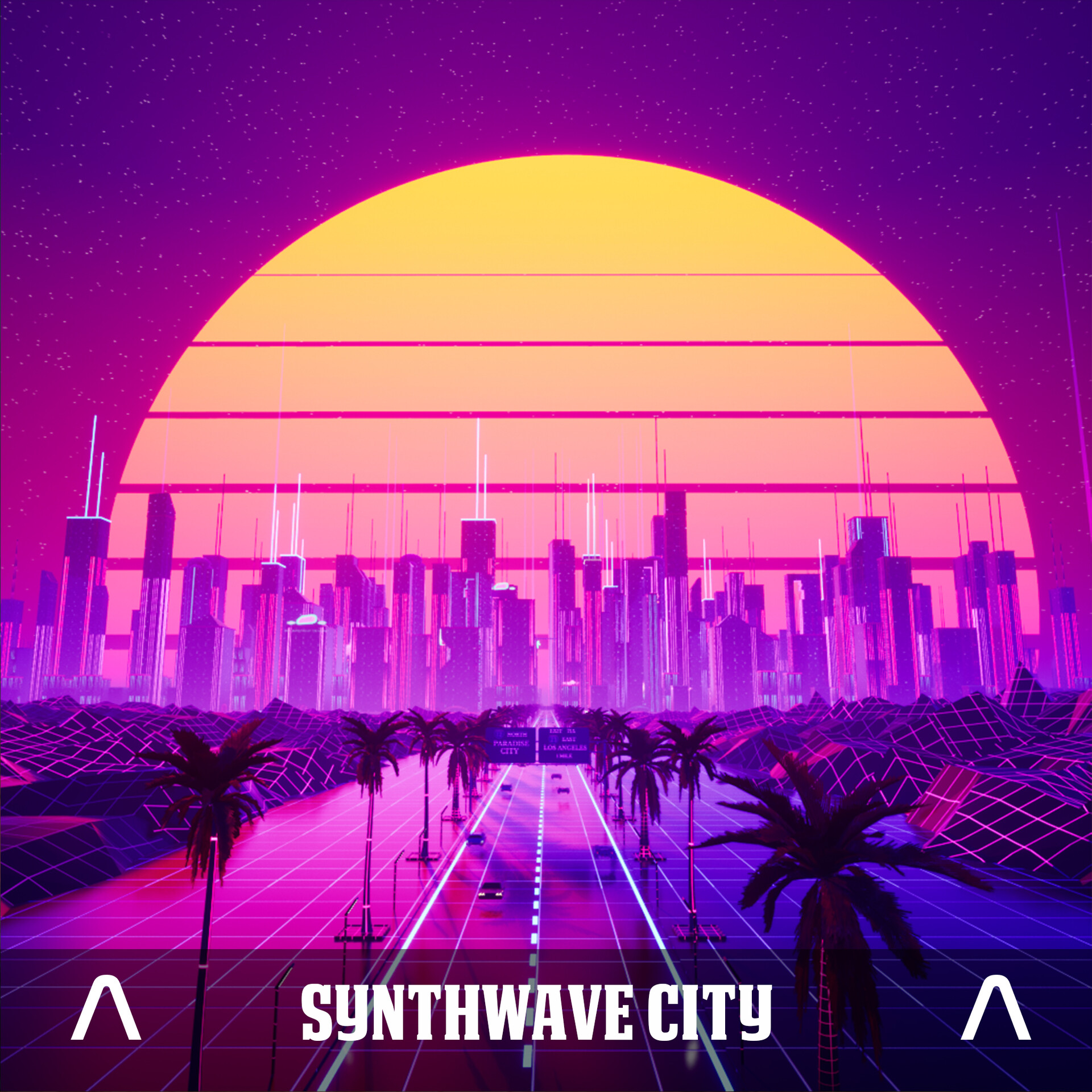 ArtStation - Synthwave City