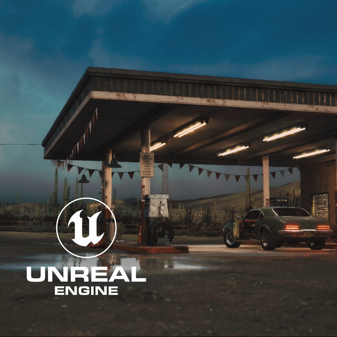 Desert Gas Station - Relight 