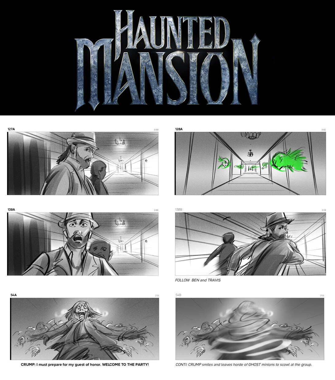 HAUNTED MANSION MAZE SEQUENCE
