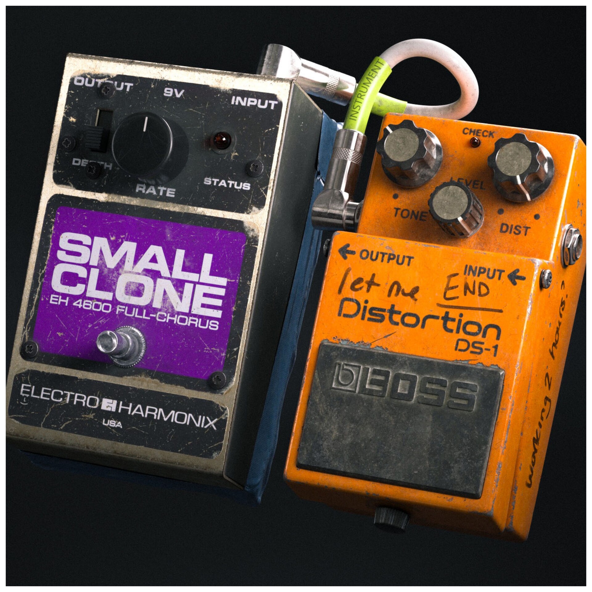 ArtStation - Kurt Cobain's guitar pedals