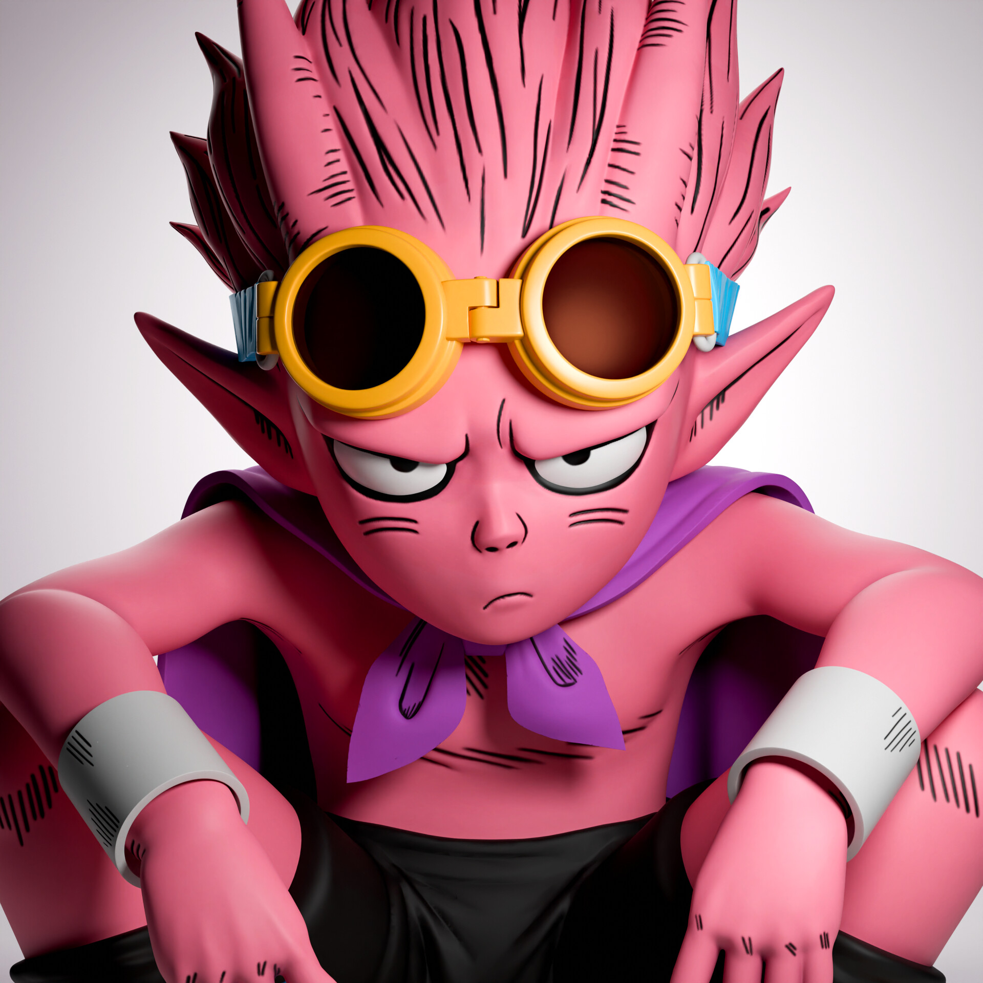 ArtStation - Beelzebub from SandLand 3D Model サンドランド