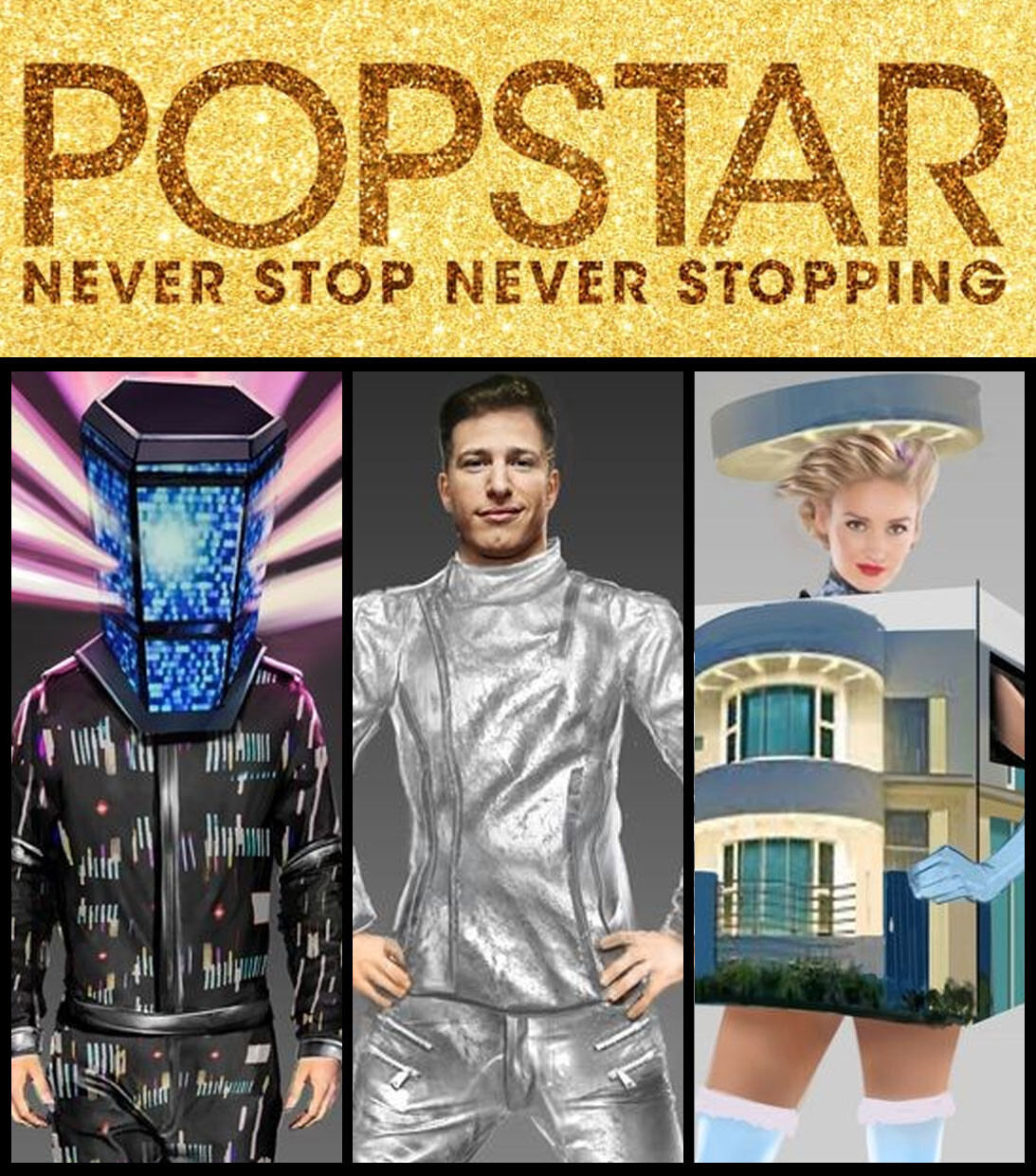 POPSTAR NEVER STOP NEVER STOPPING COSTUMES