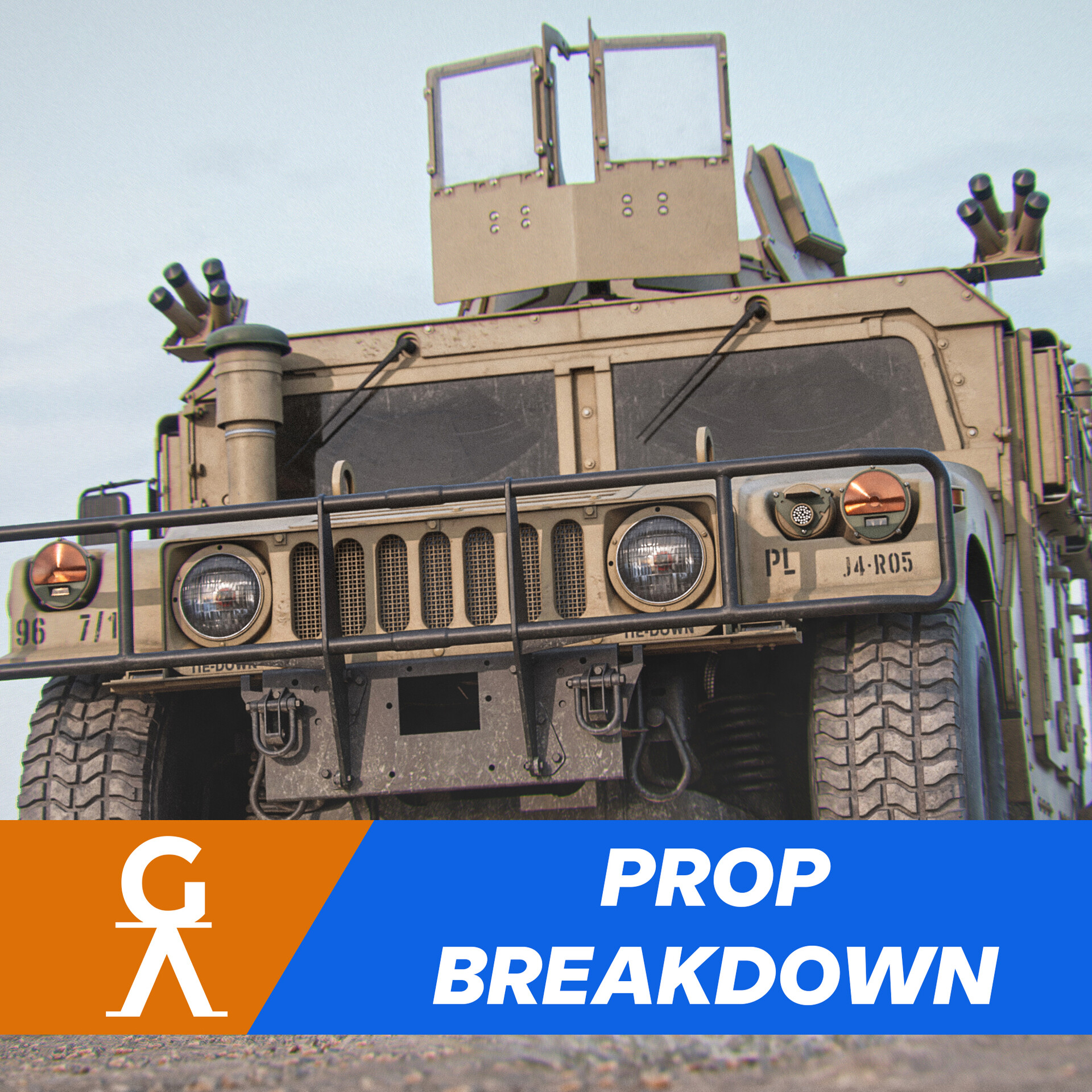 ArtStation - Hummer H1 Humvee - Prop Breakdown - Piotr Jaros